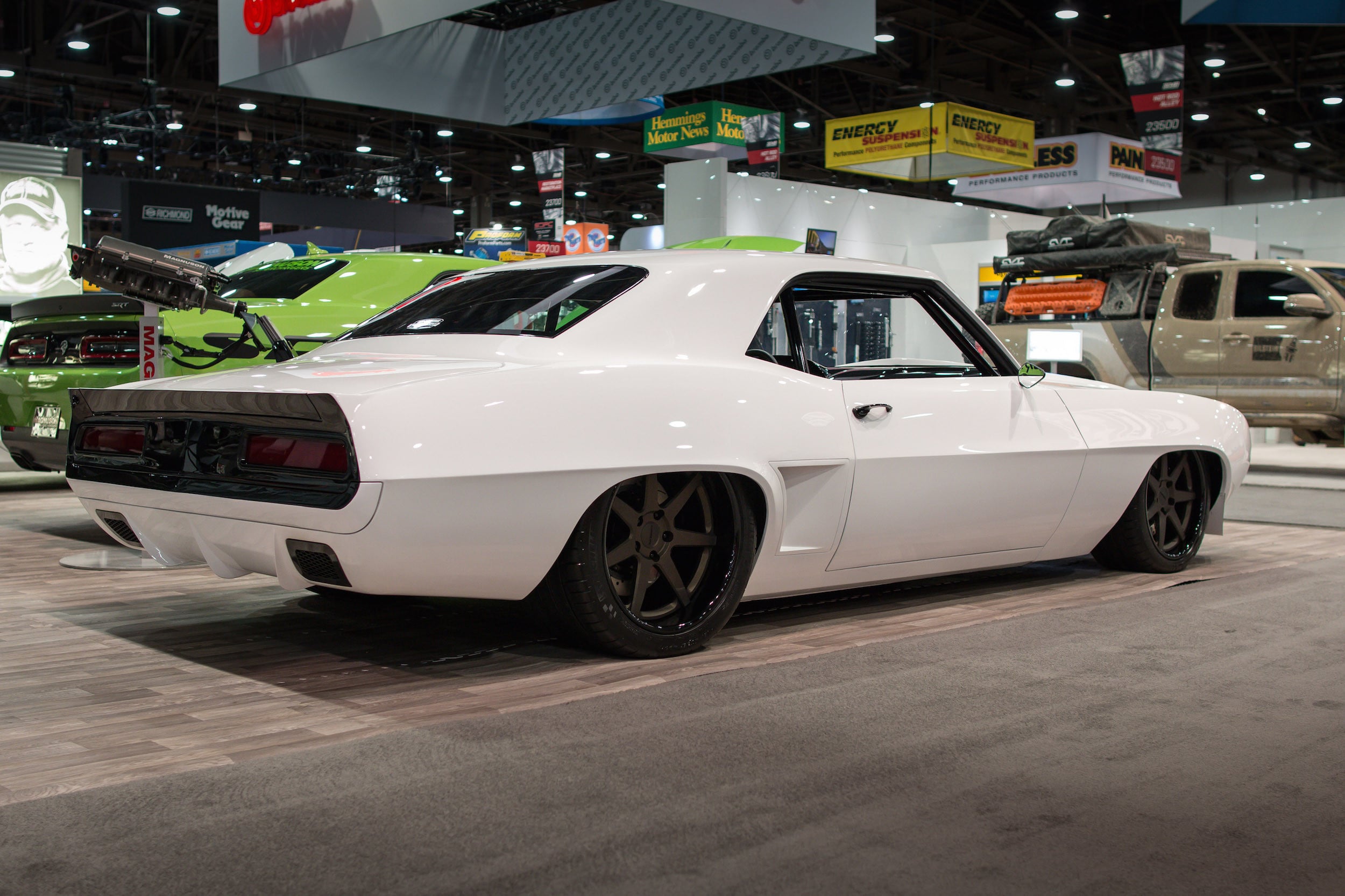 Matte Bronze Forgeline Rims on White Chevy Camaro - Photo by Forgeline Motorsports