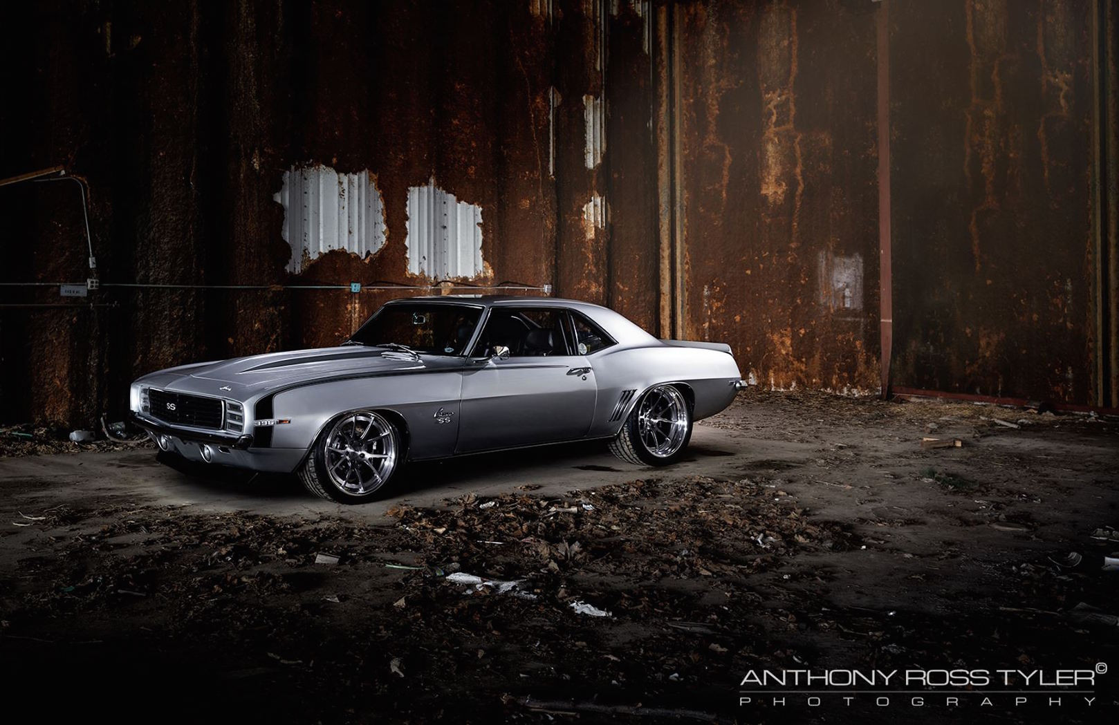 Gray Chevy Camaro SS with Custom Front Bumper - Photo by Forgeline Motorsports