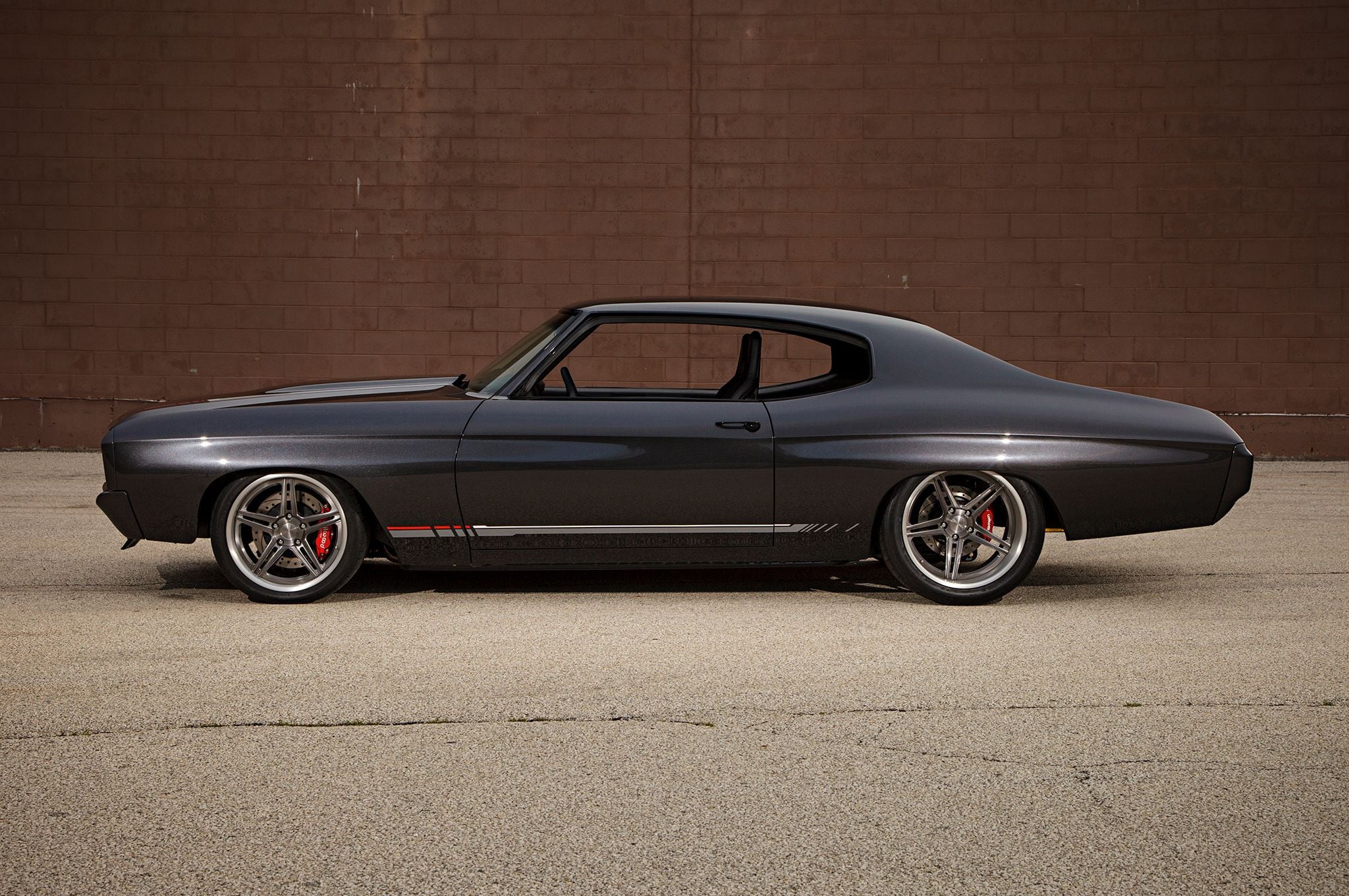 Chrome Forgeline Wheels on Black Chevy Chevelle - Photo by Forgeline Motorsports