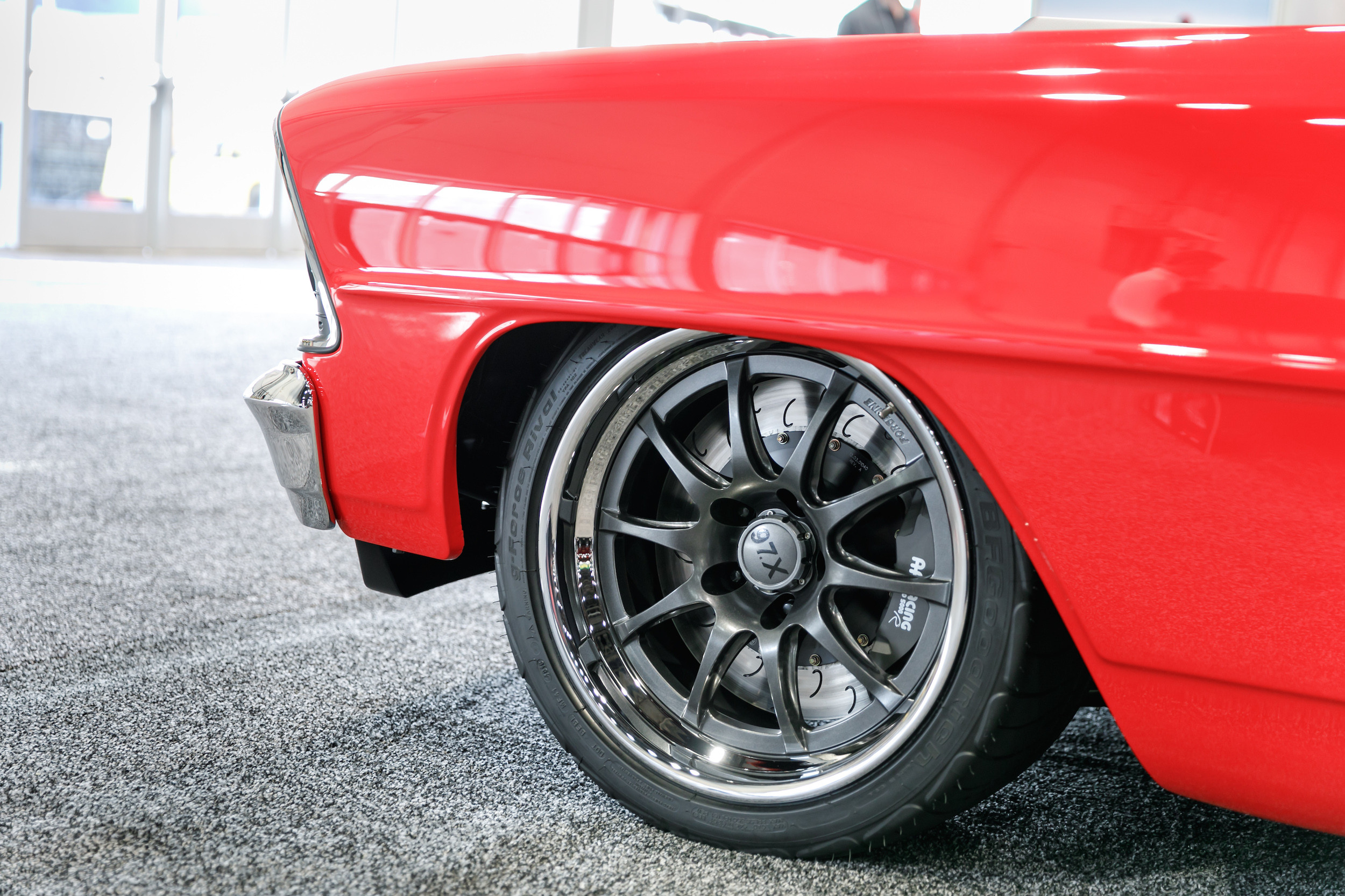 BFGoodrich Tires on Custom Red Chevy II - Photo by Forgeline Motorsports