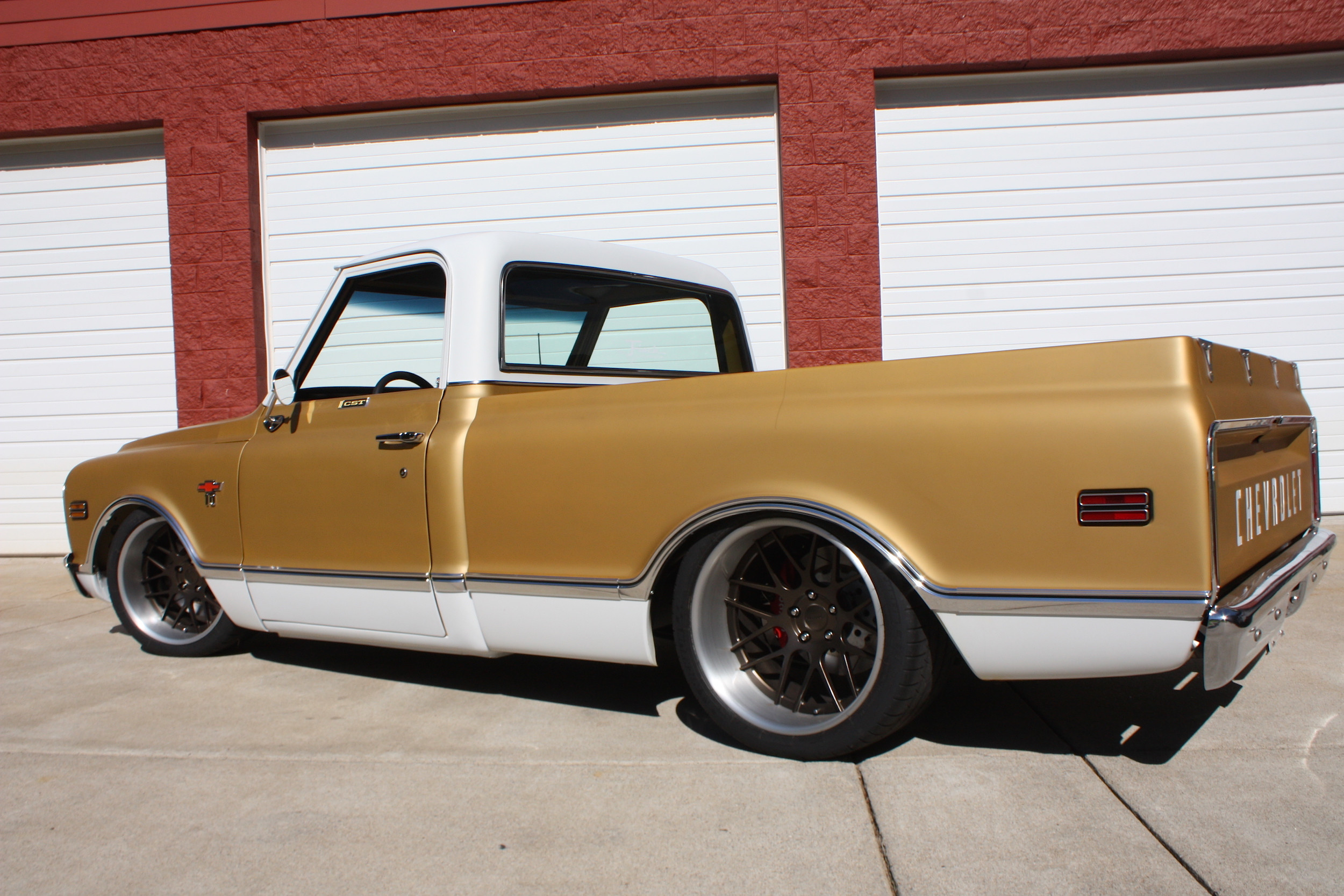 Brown Chevy CK with Aftermarket Side Skirts - Photo by Forgeline Motorsports