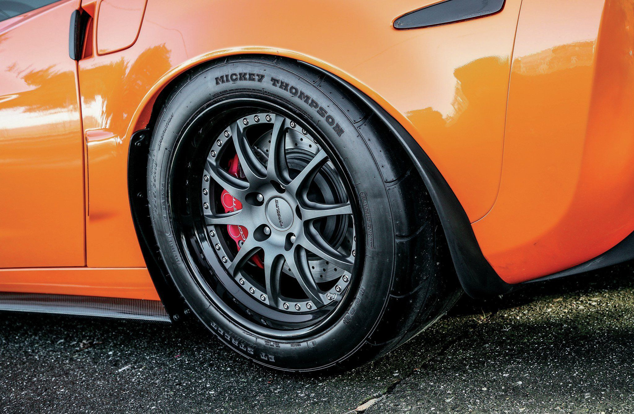 Orange Chevy Corvette with Custom Forgeline Wheels - Photo by Forgeline Motorsports