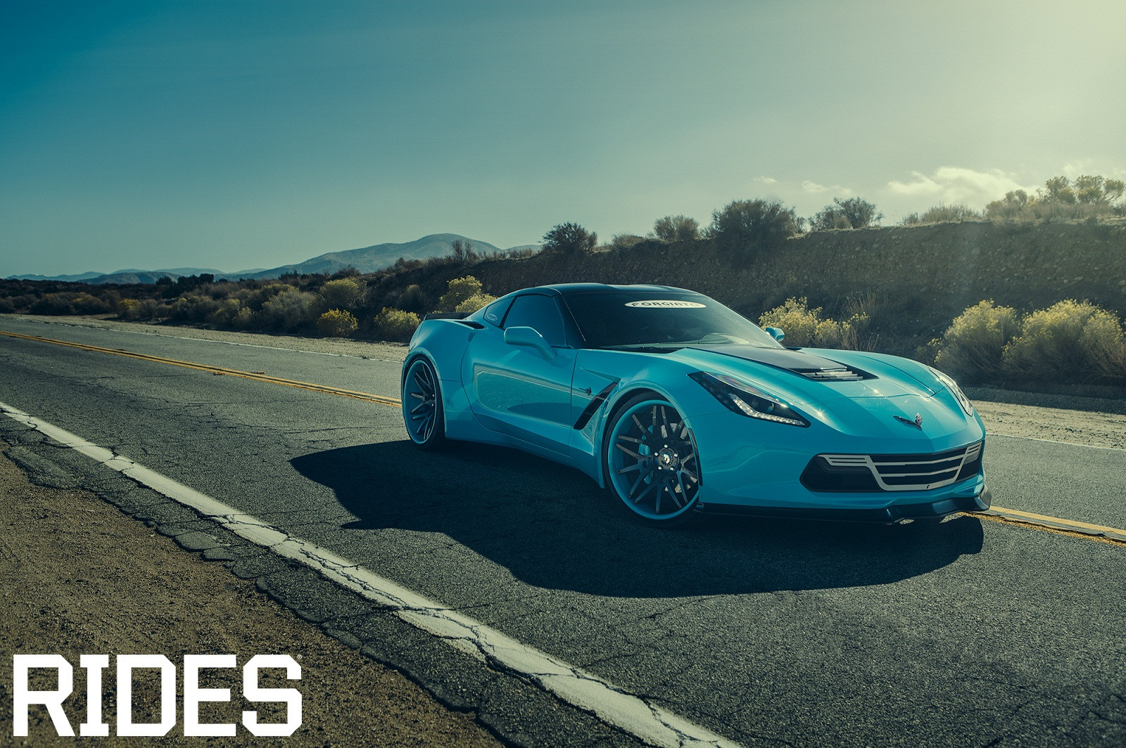 Forgiato Widebody Corvette C7 in Sky Blue - Photo by Forgiato