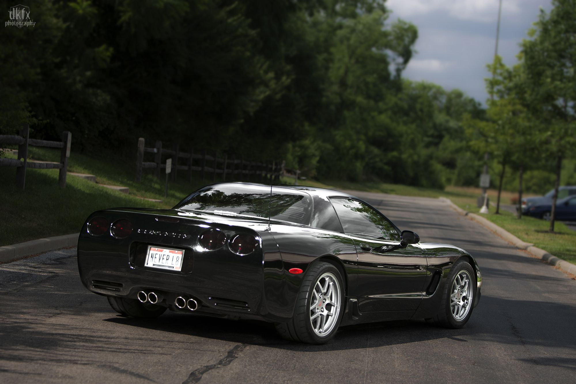 Black Chevy Corvette with Custom Rear Diffuser - Photo by dan kinzie