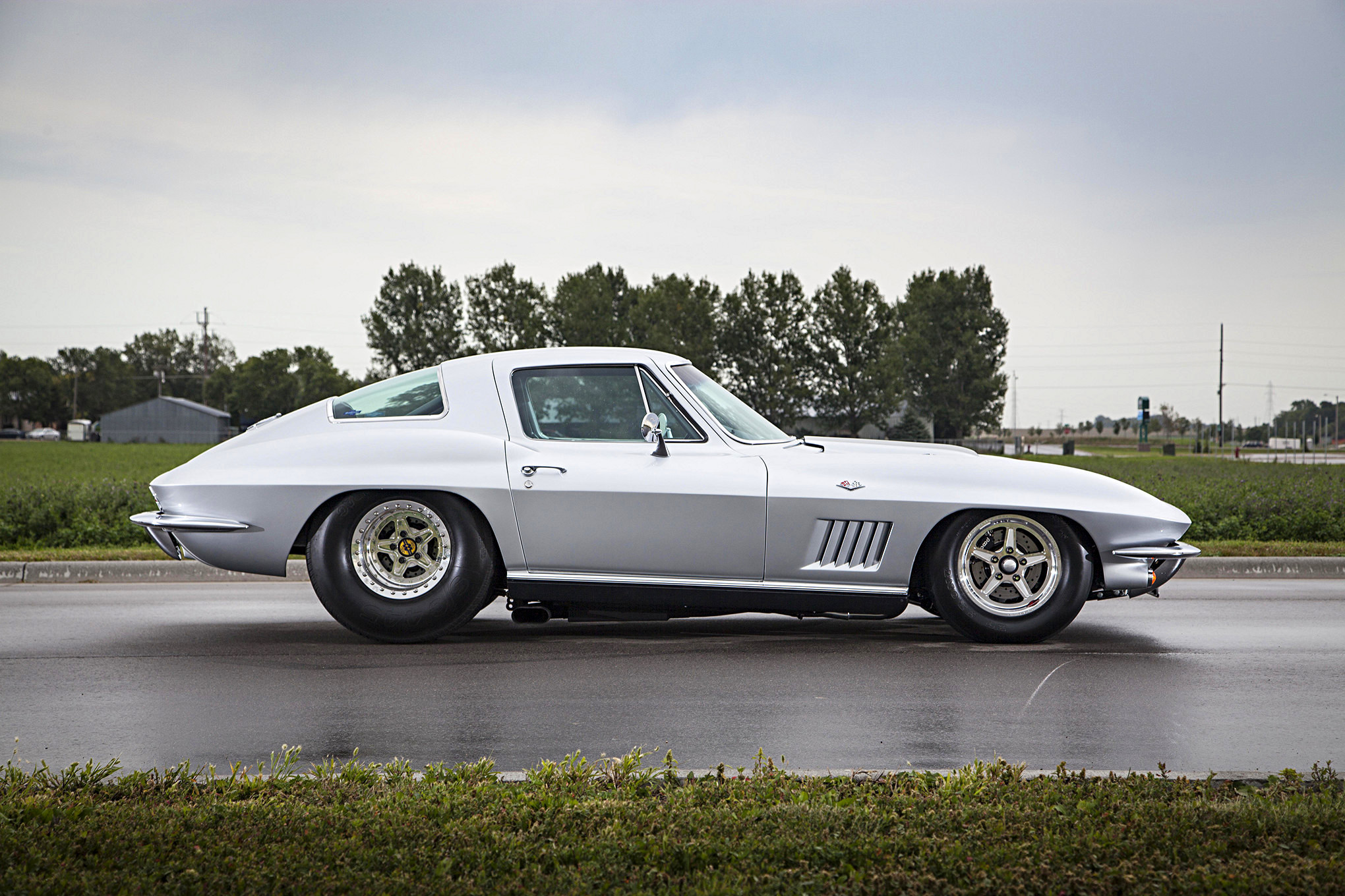 Gray Chevy Corvette with Aftermarket Side Skirts - Photo by Jason Lubken