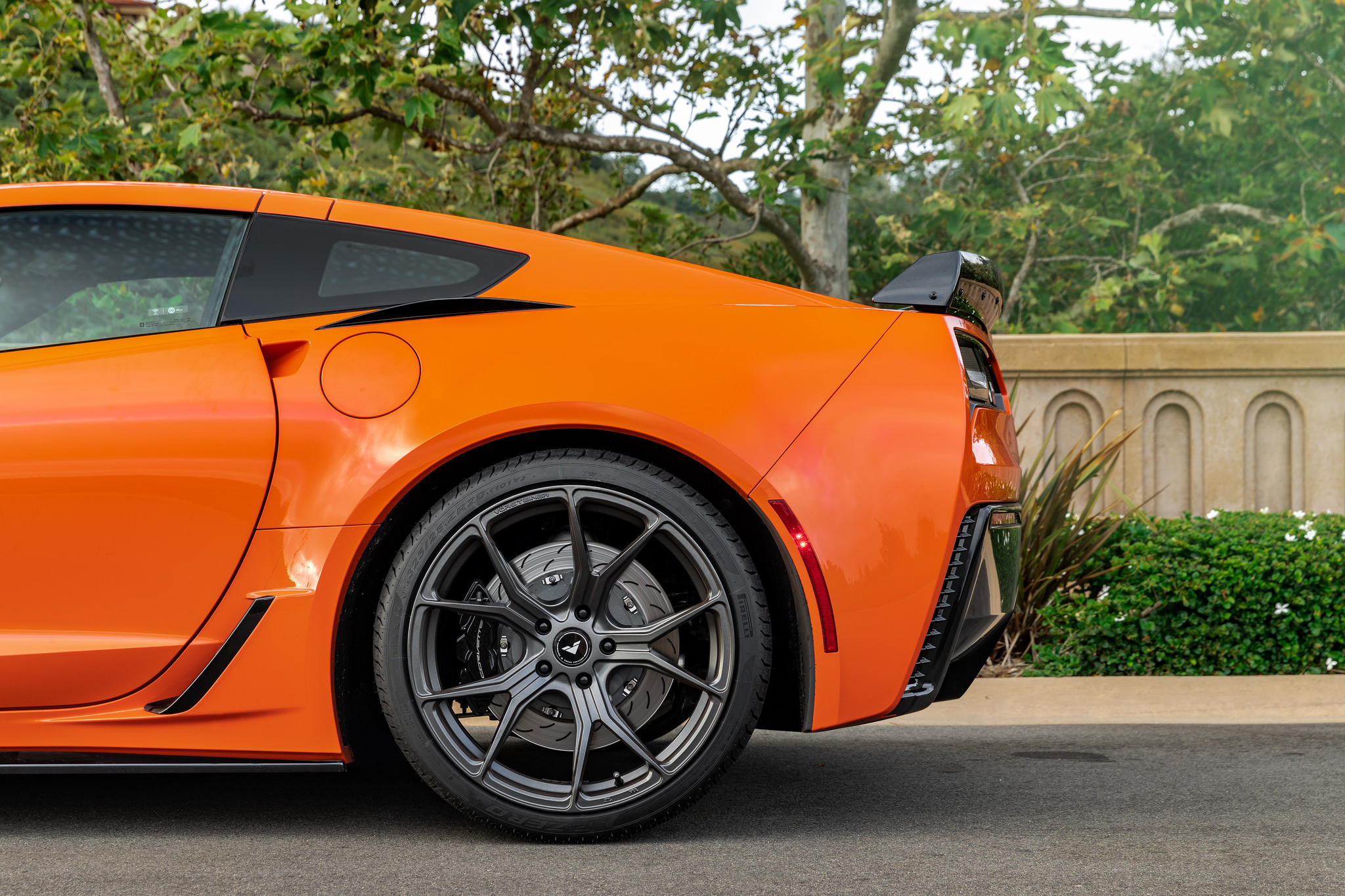 Custom Orange Chevy Corvette Z06 on Pirelli Tires - Photo by Vorsteiner