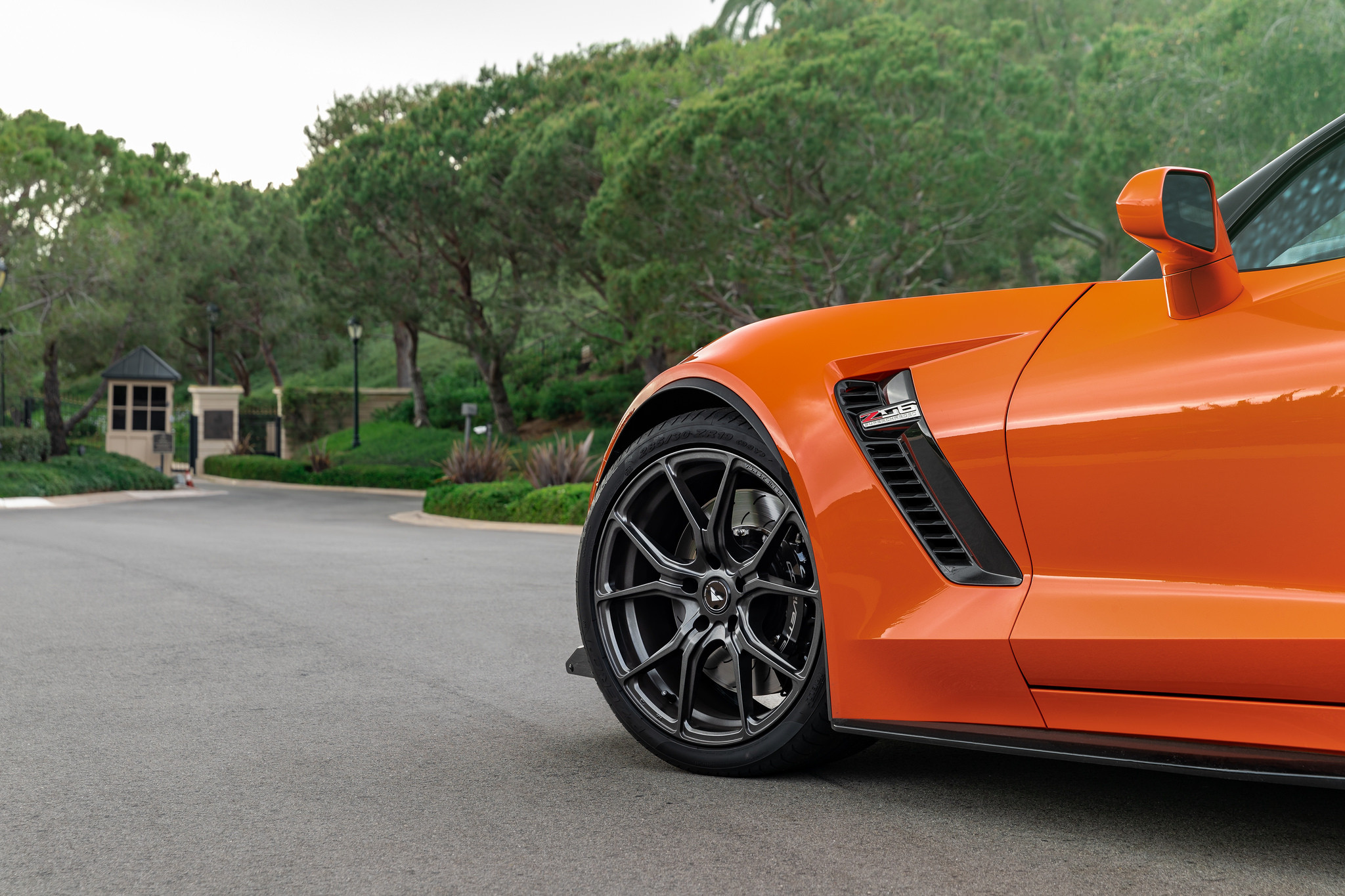 Orange Chevy Corvette on Vorsteiner Wheels - Photo by Vorsteiner