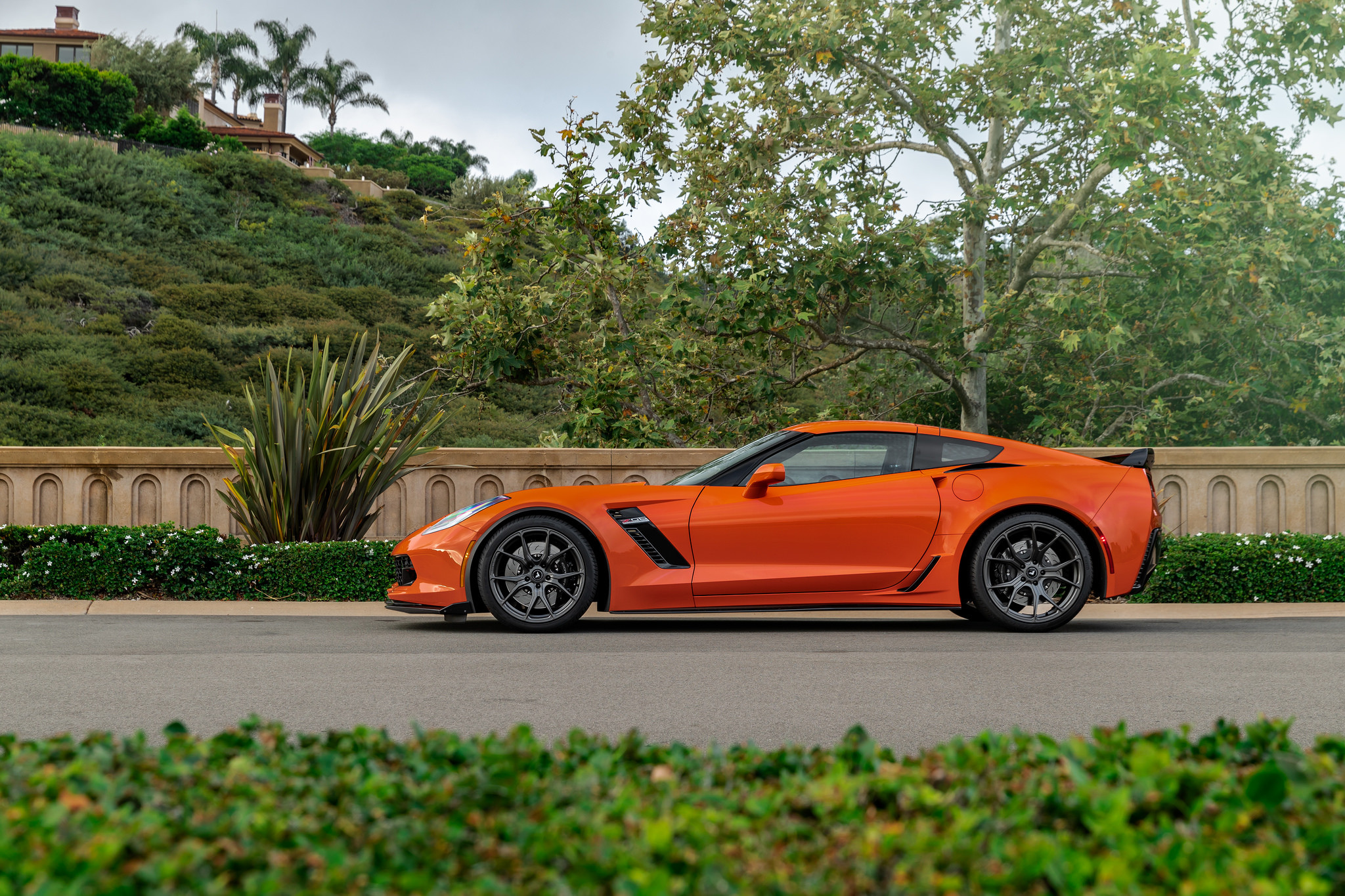 Orange Chevy Corvette Z06 with Custom Vorsteiner Rims - Photo by Vorsteiner