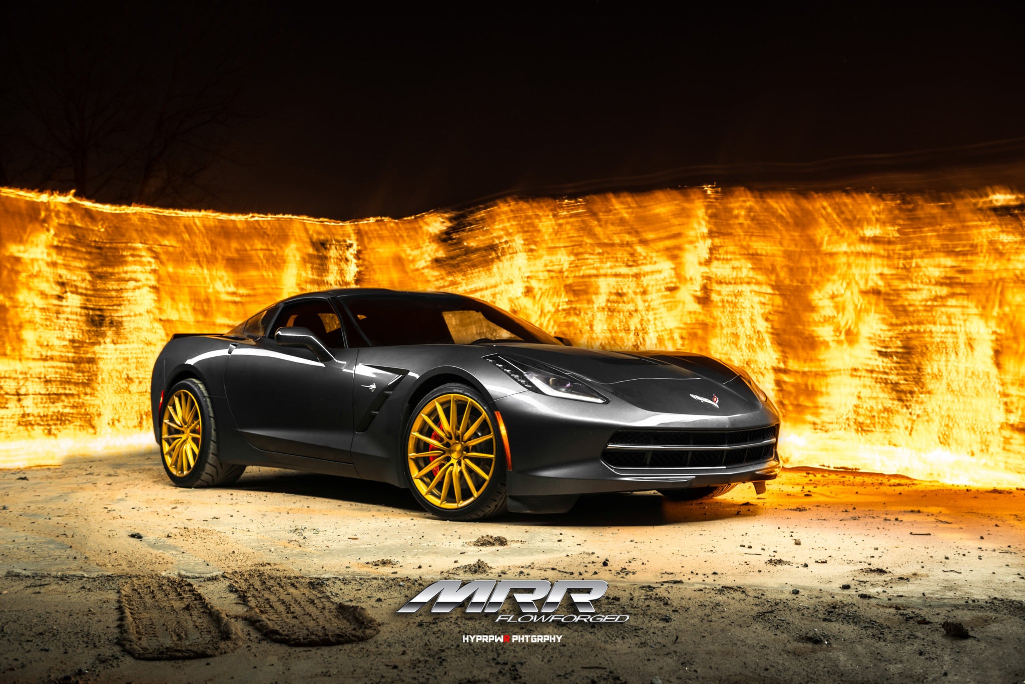 MRR FS2 Custom Wheels on a Graphite Chevy Camaro - Photo by MRR