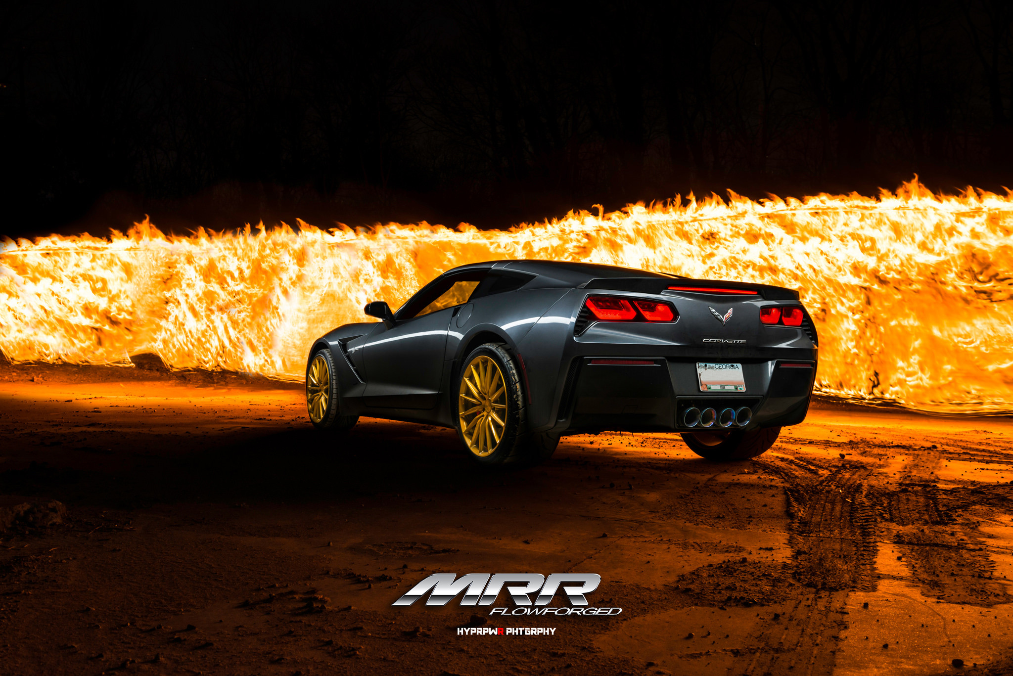 Chevy Corvette On Custom MMR Wheels - Photo by MRR