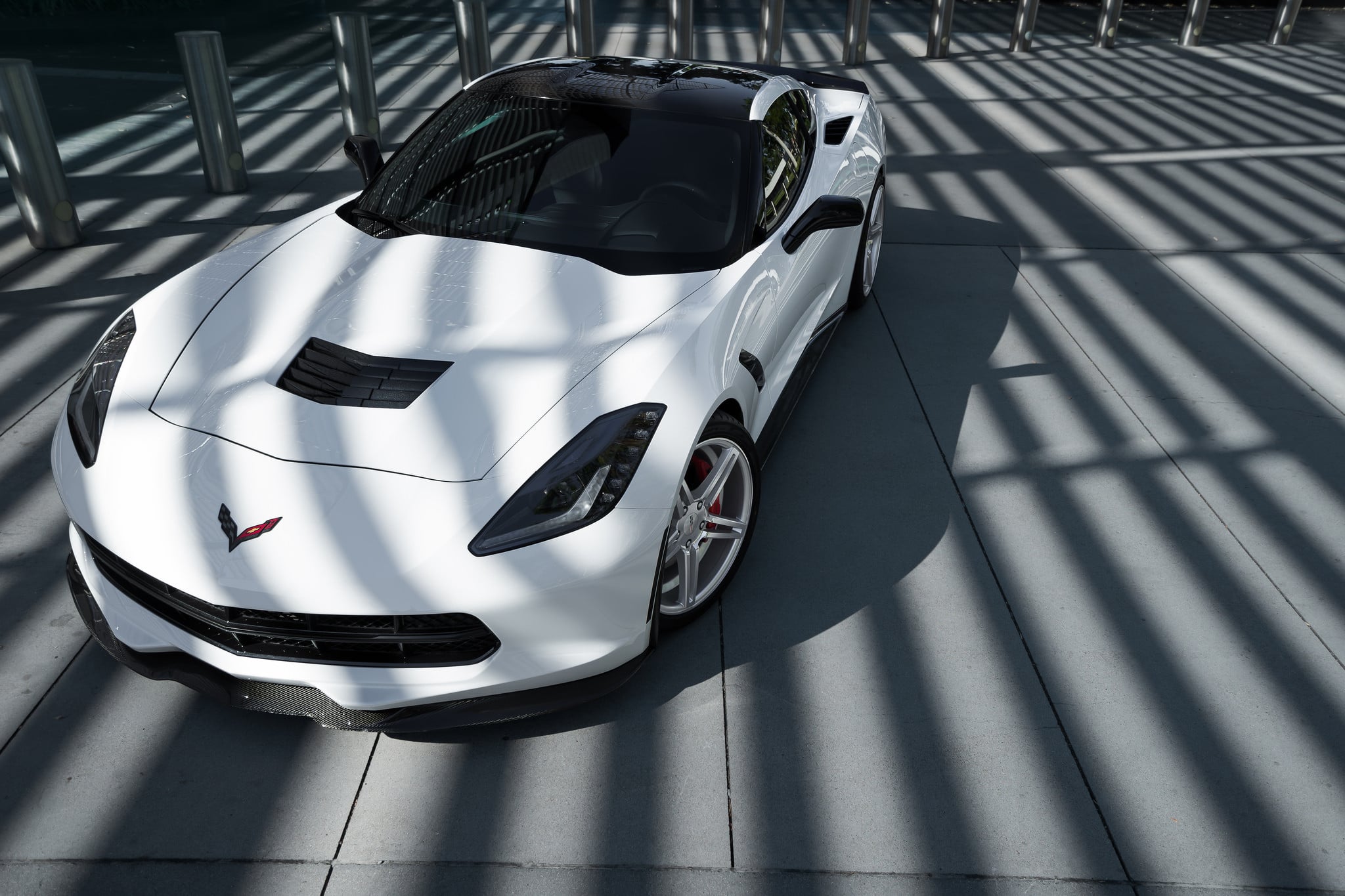 Chevy Corvette C7 Stingray on TSW Rims - Photo by TSW
