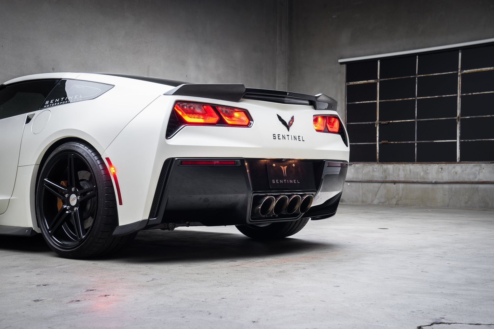 Matte White Chevy Corvette C7 - Photo by TSW