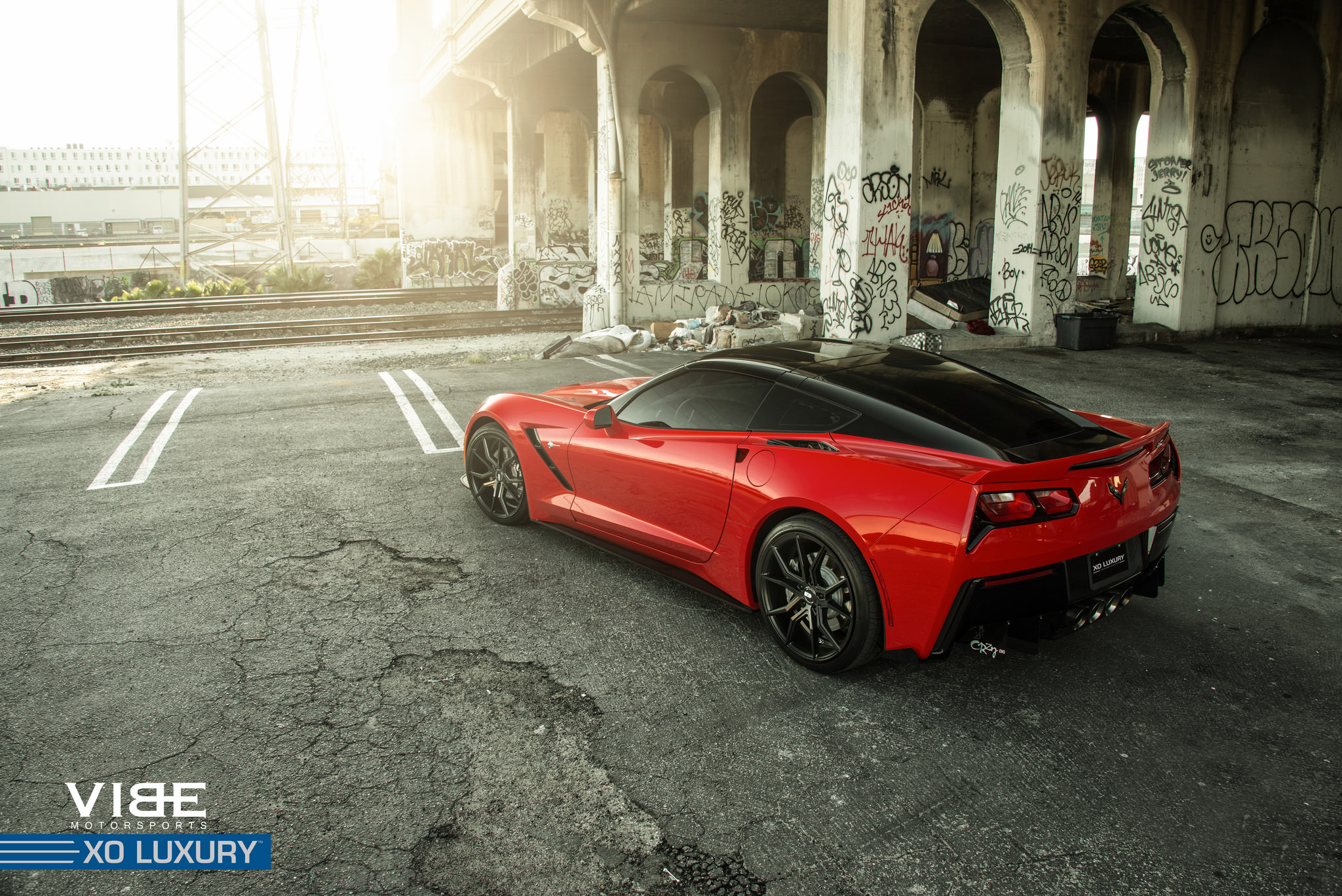 Chevy Corvette C7 on Xo Luxury Verona Wheels - Photo by XO Luxury Wheels