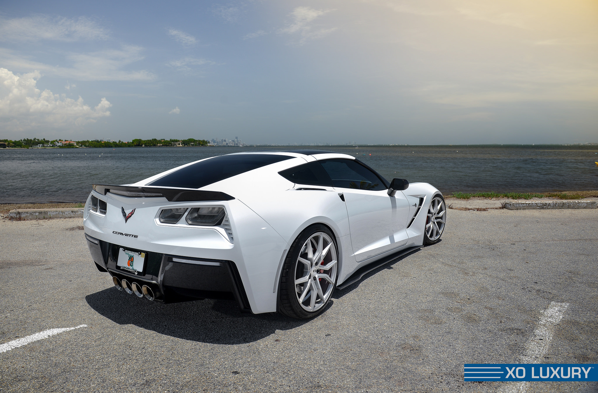 Lowered Chevy Corvette on XO Luxury Rims - Photo by XO Luxury
