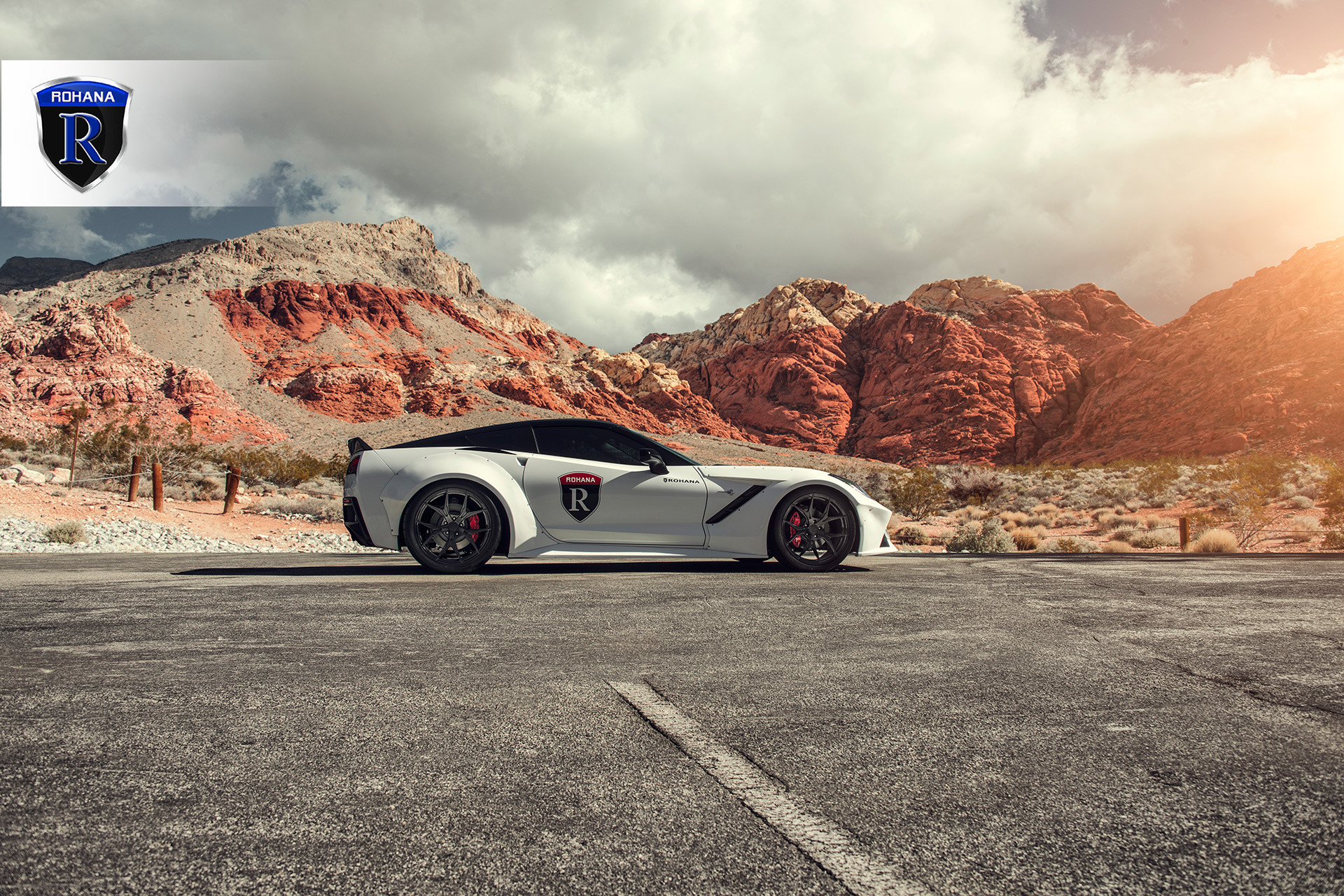 Chevy Corvette C7 Wide Fenders - Photo by Rohana Wheels
