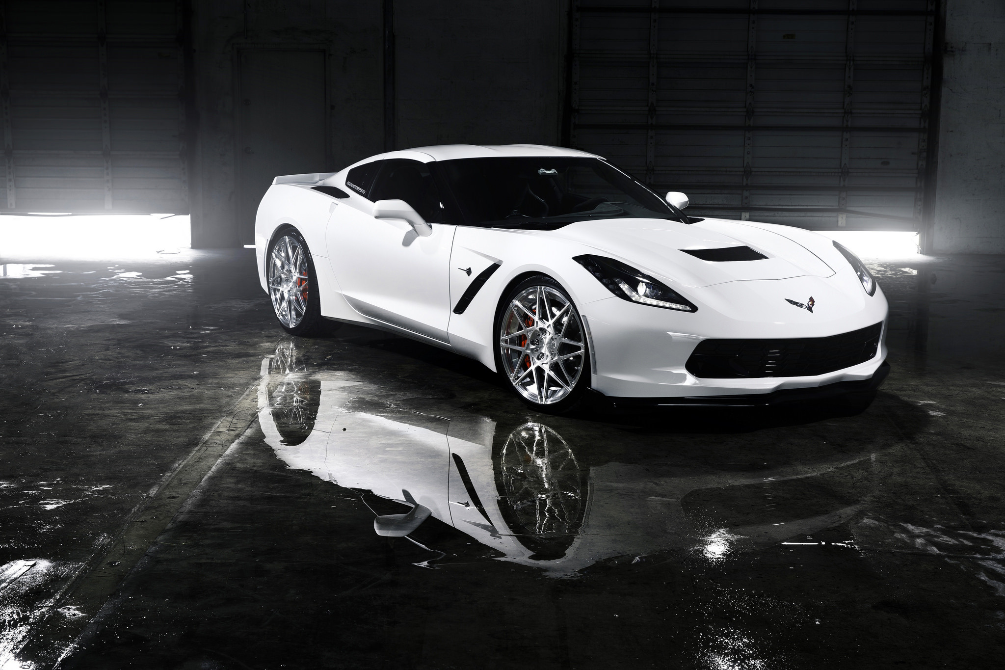 Chevy Corvette C7 LED Headlights - Photo by Niche