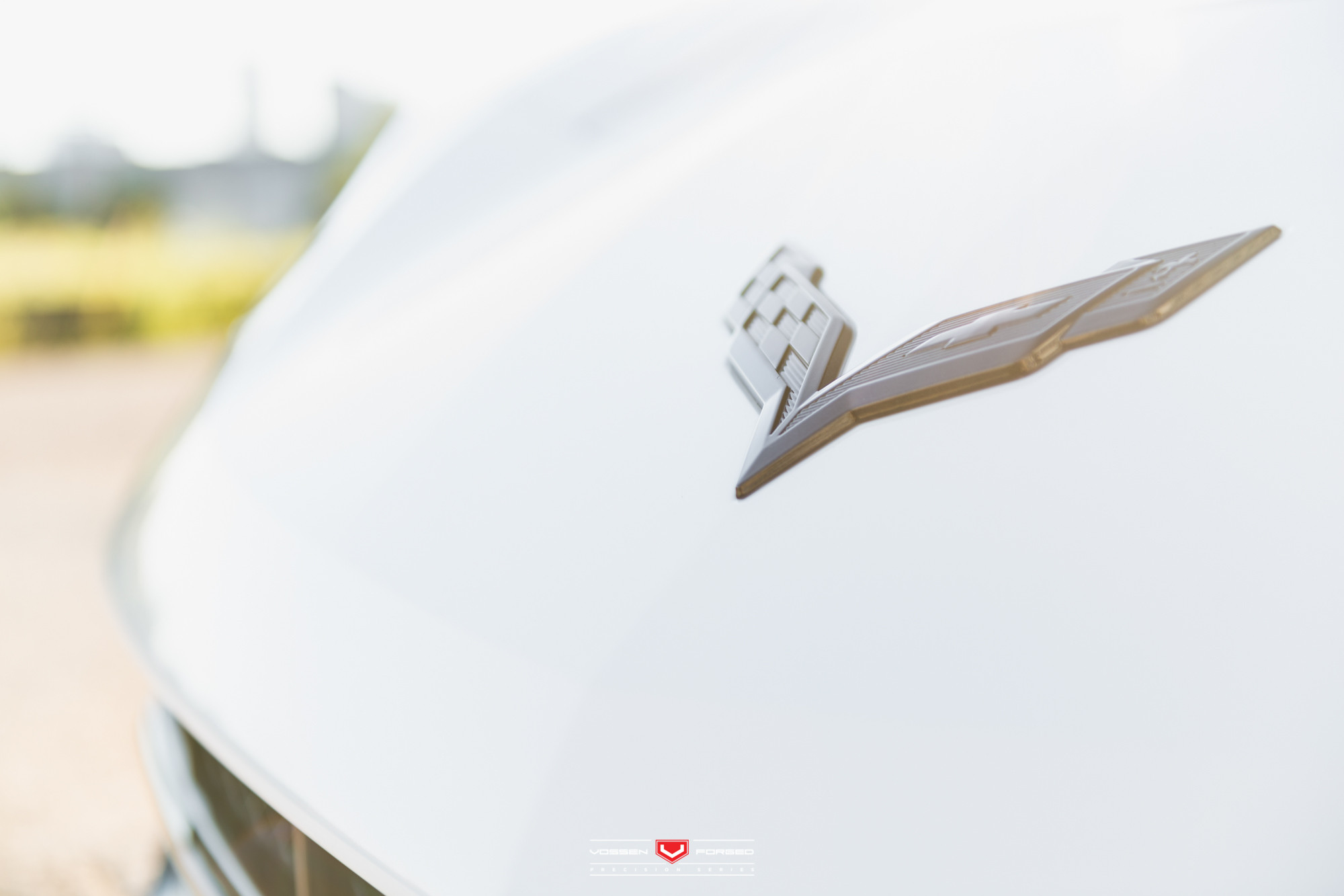 Black Chevy Corvette Emblem - Photo by Vossen