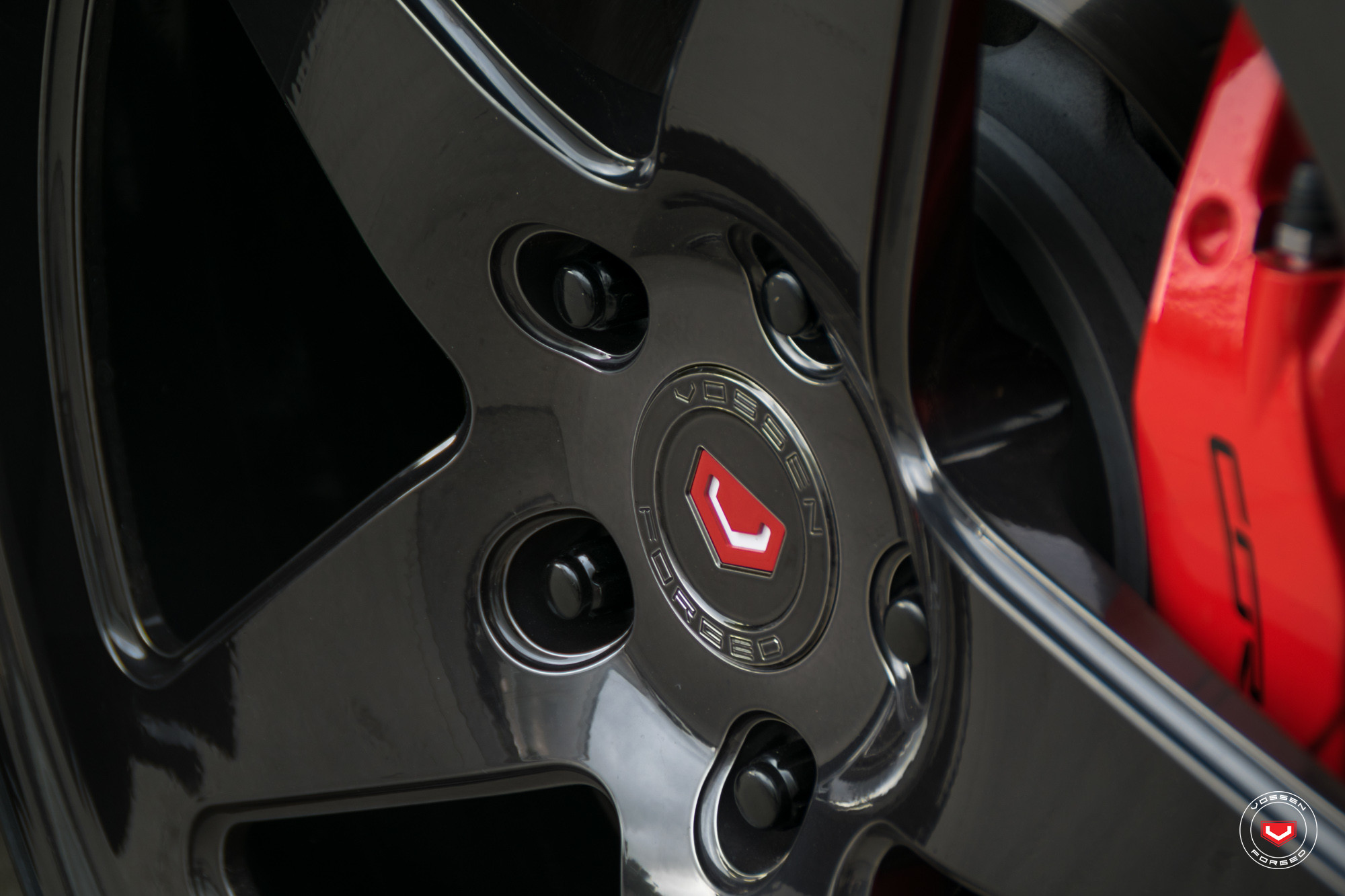Dark Smoke Forged Vossen Wheels on Chevy Corvette - Photo by Vossen