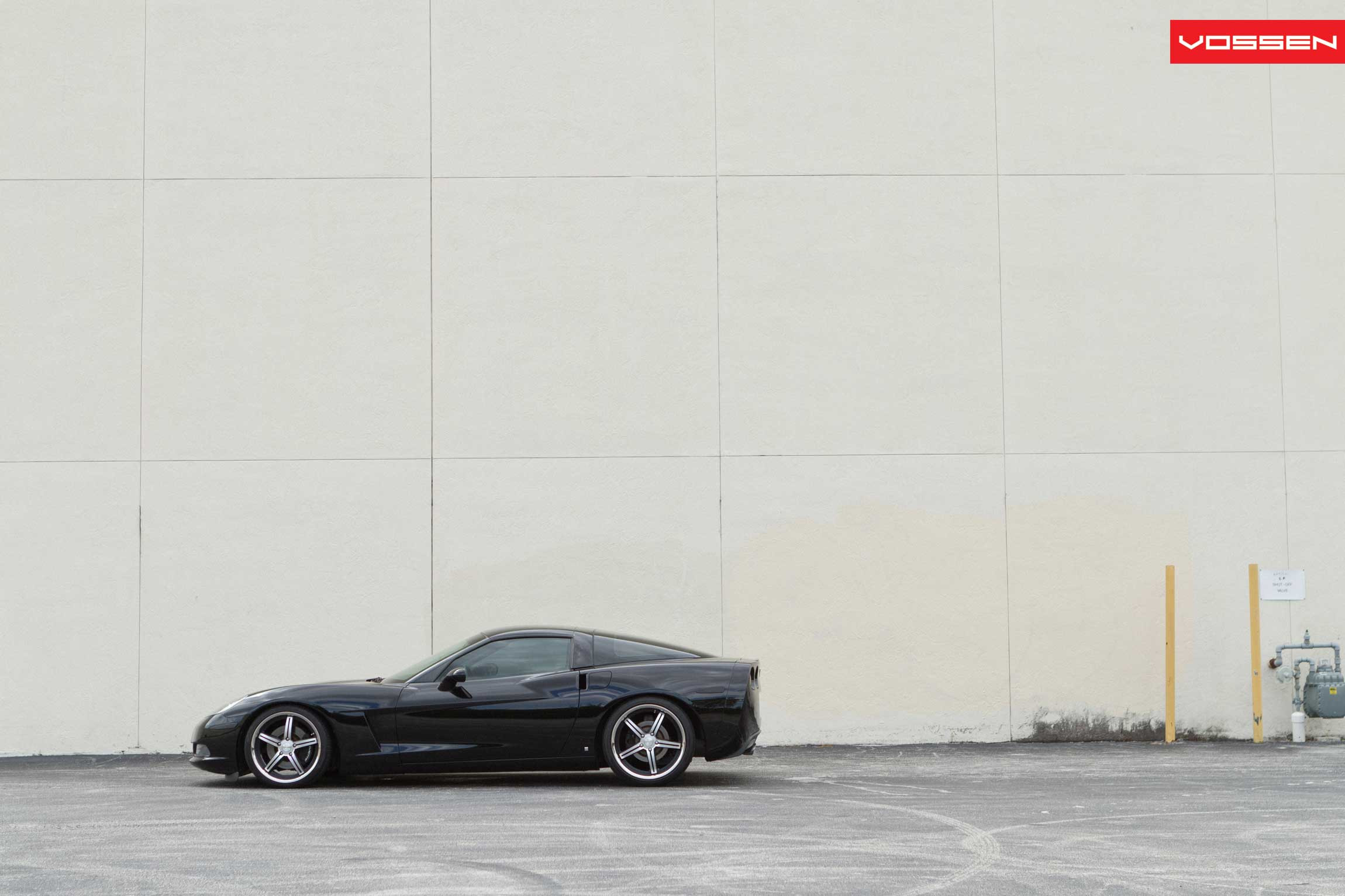 Chrome Vossen Rims on Custom Chevy Corvette - Photo by Vossen