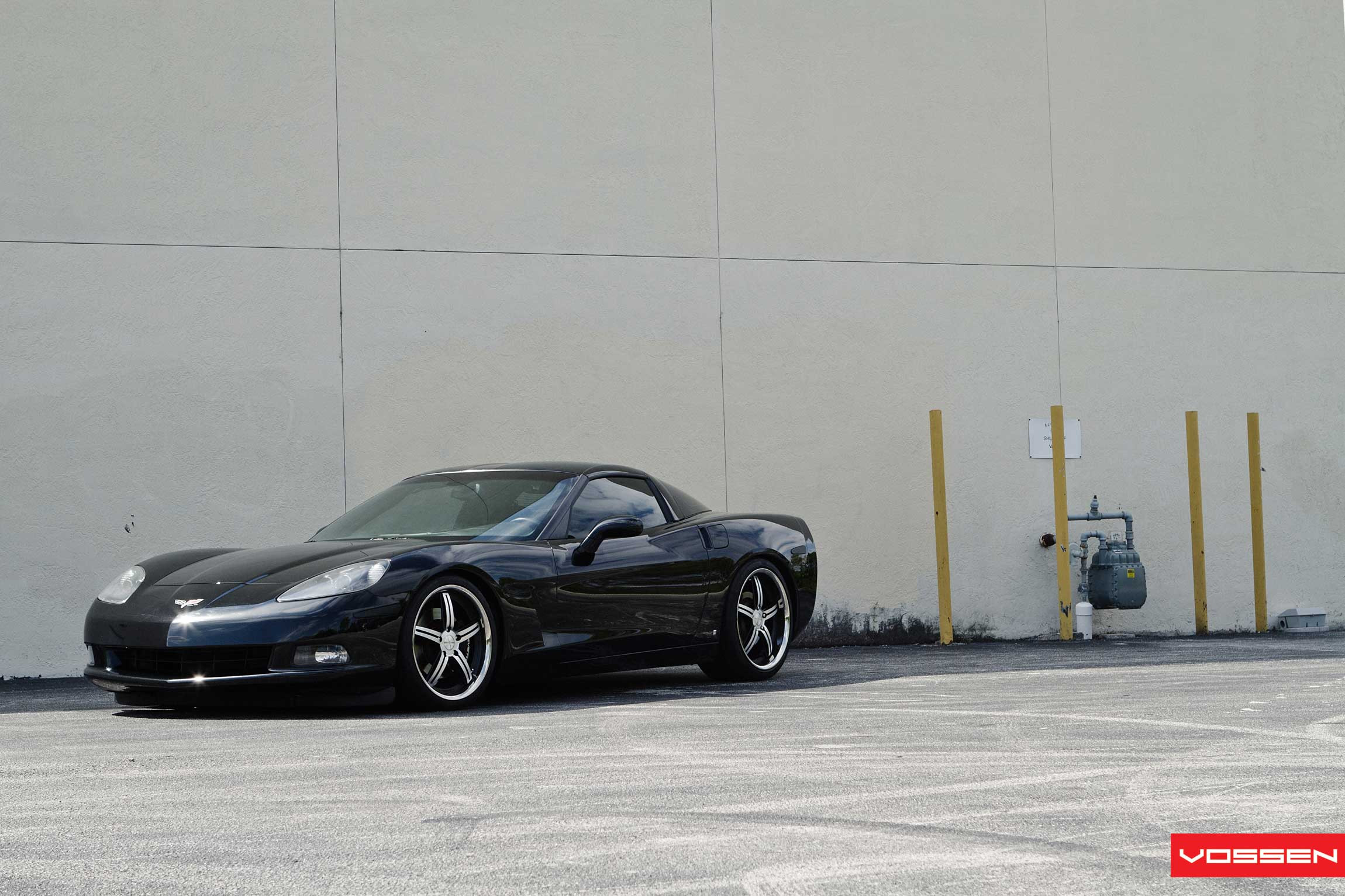 Custom Chevy Corvette on Chrome Vossen Wheels - Photo by Vossen