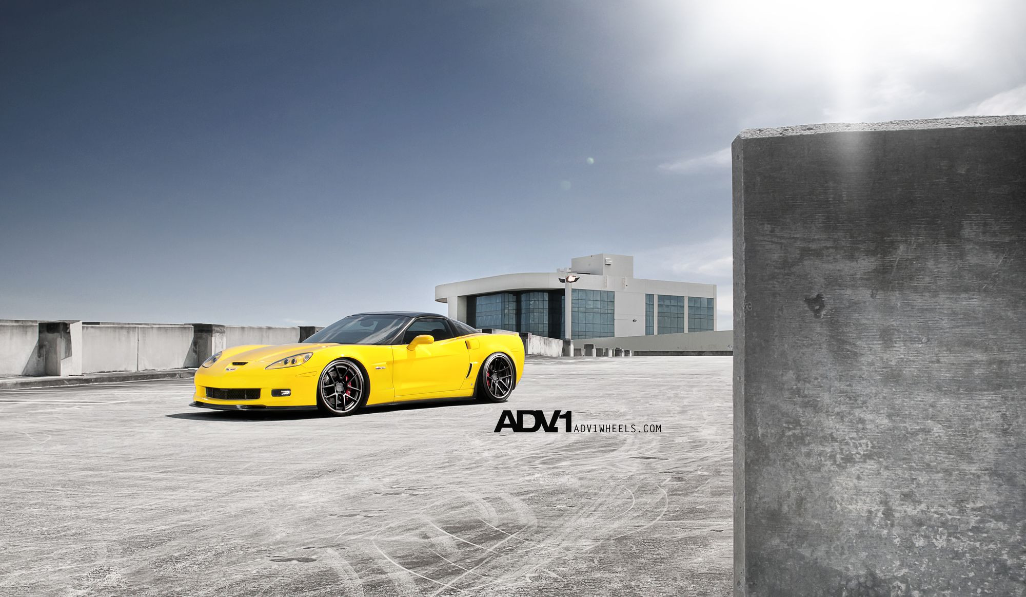 Custom Yellow Chevy Corvette Side Scoops - Photo by ADV.1