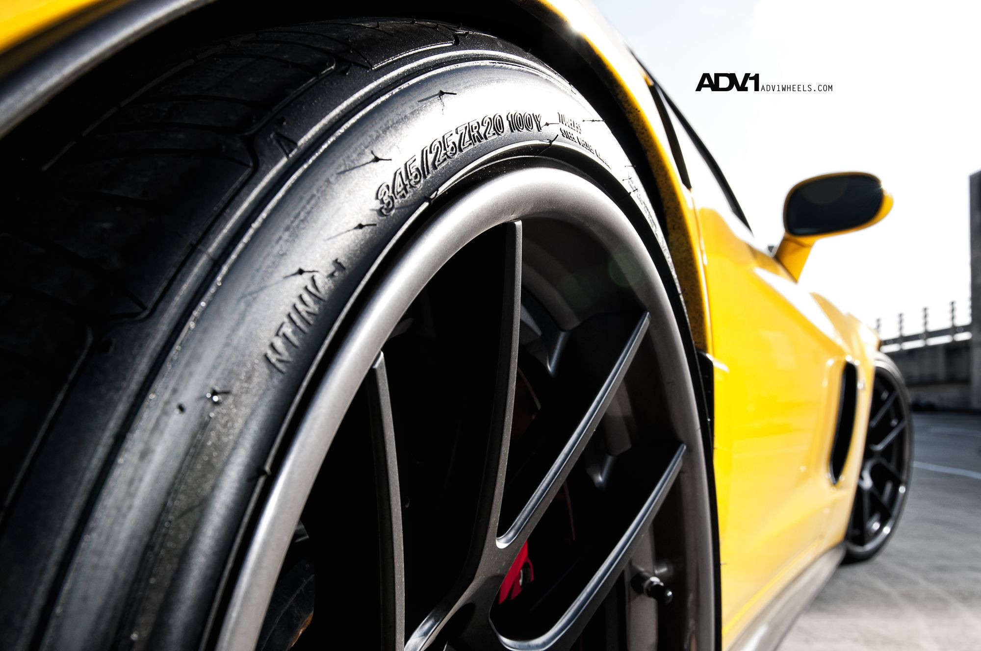 Yellow Chevy Corvette with ATV Tires - Photo by ADV.1