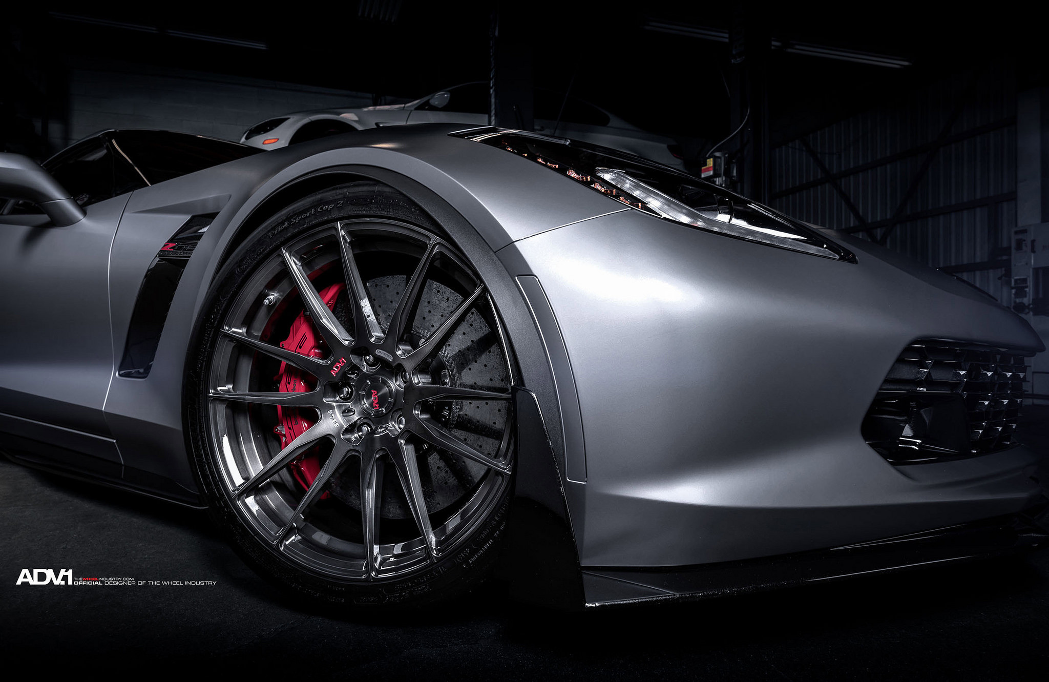 ADV.1 6.2 MV2 Custom Wheels on Chevy Corvette - Photo by ADV1