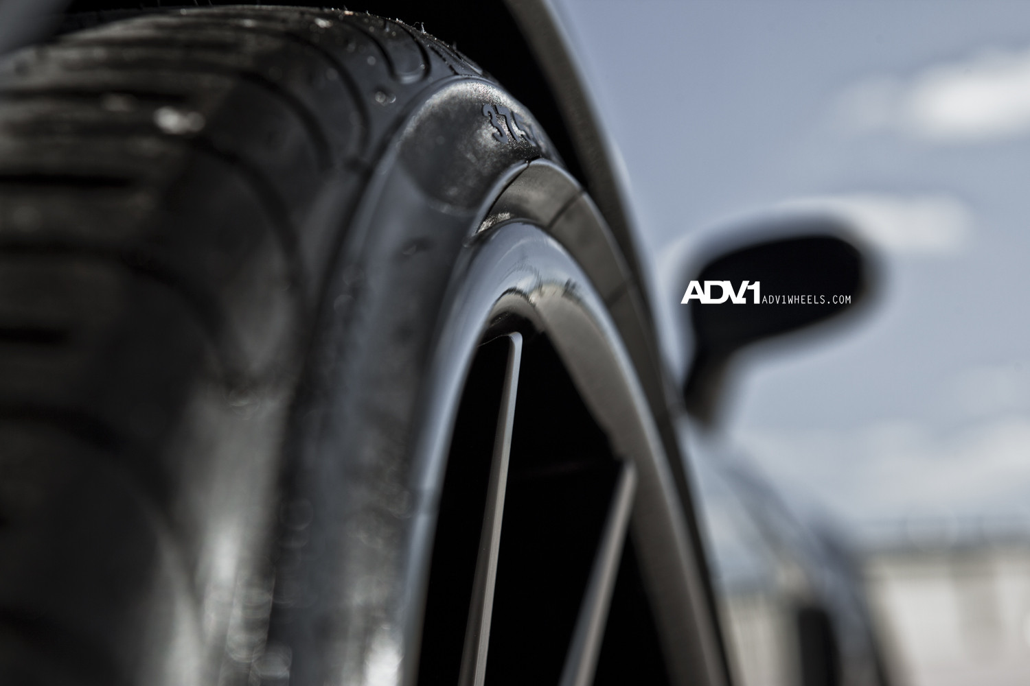 Gunmetal ADV1 Rims on Stealth Black Chevy Corvette - Photo by ADV.1