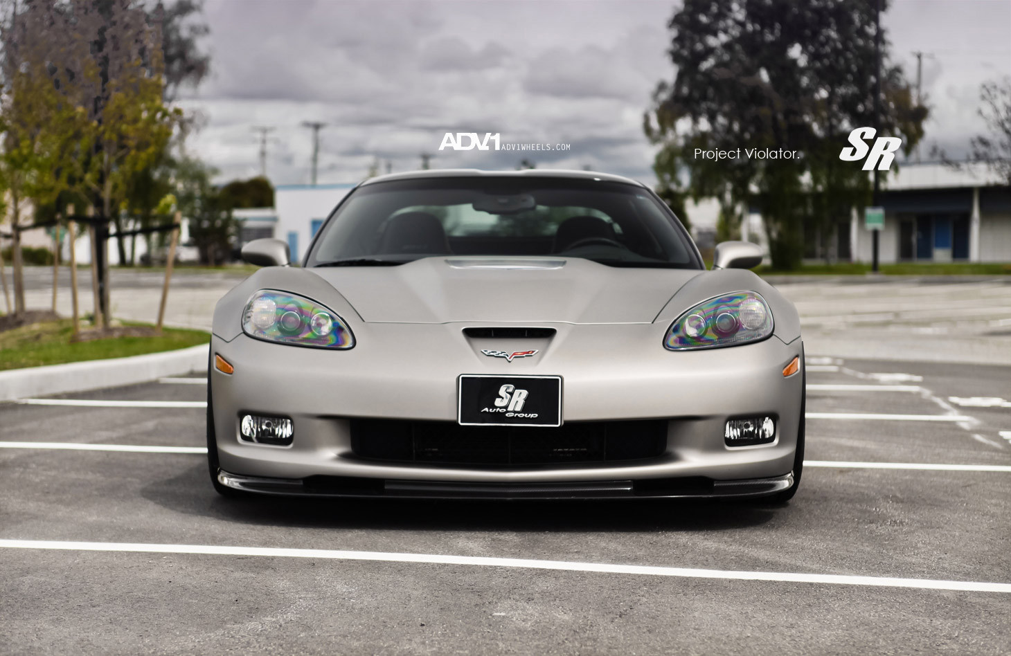 Gray Matte Chevy Corvette Projector Headlights - Photo by ADV.1