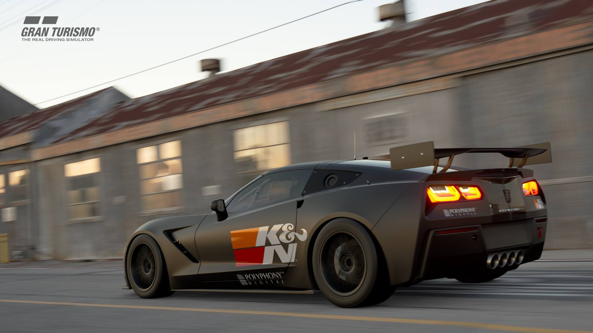 Large Wing Spoiler on Gray Chevy Corvette - Photo by K&N