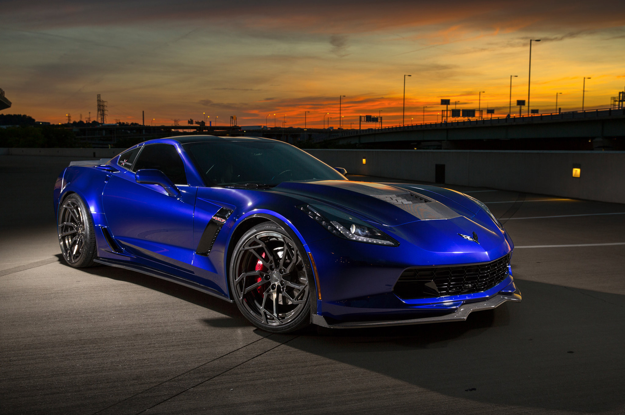Electric Blue Chevy Corvette C7 427 - Photo by WEAPON-X Motorsports