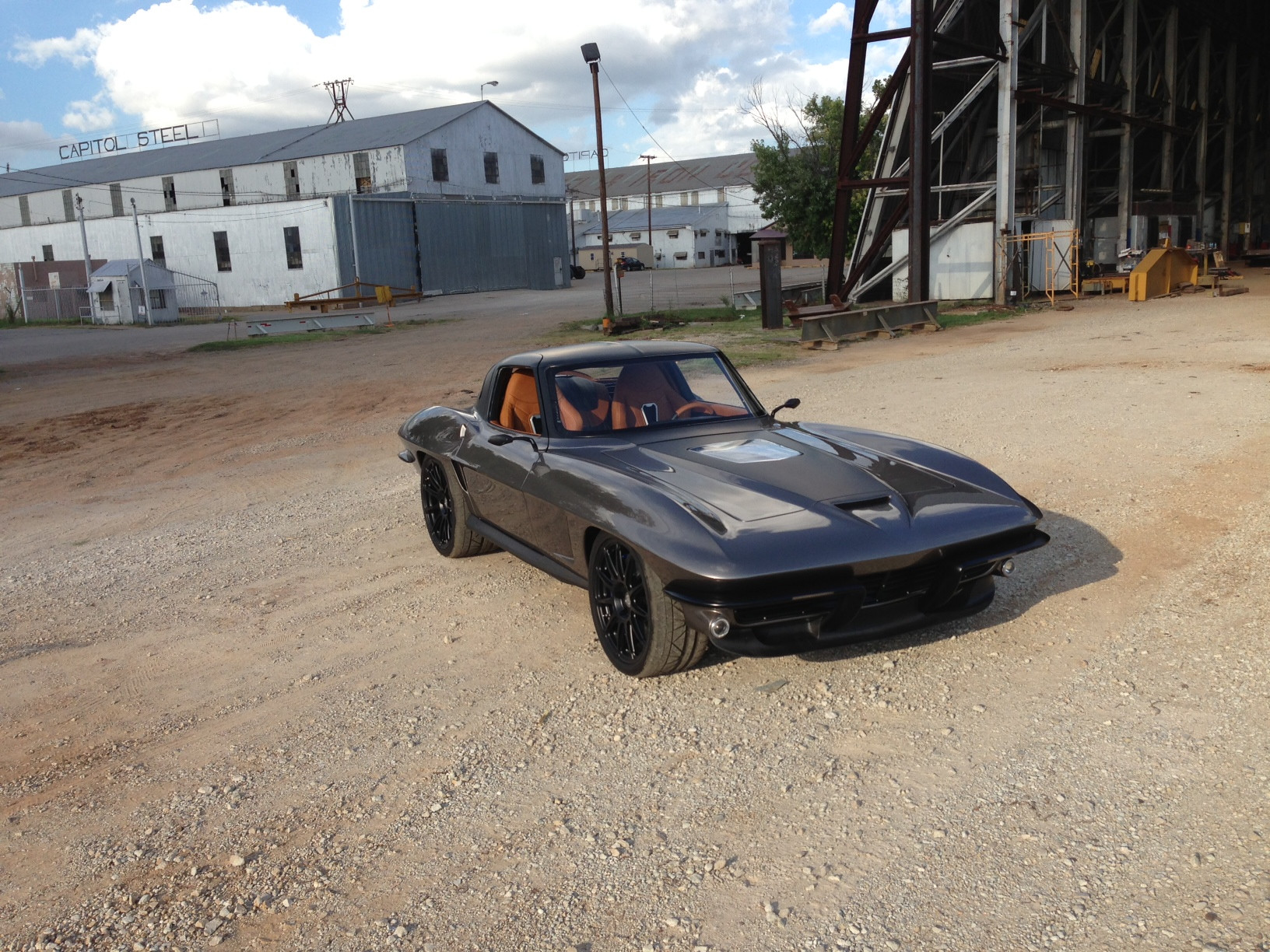 Custom Body Kit on Silver Chevy Corvette - Photo by HRE Wheels