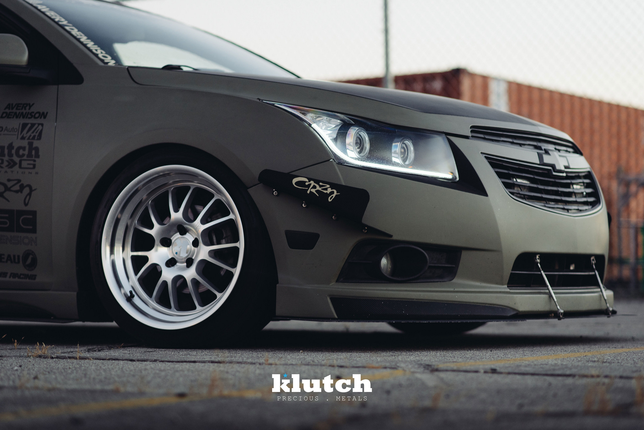 Stanced Chevy Cruze Sedan - Photo by Klutch Wheels