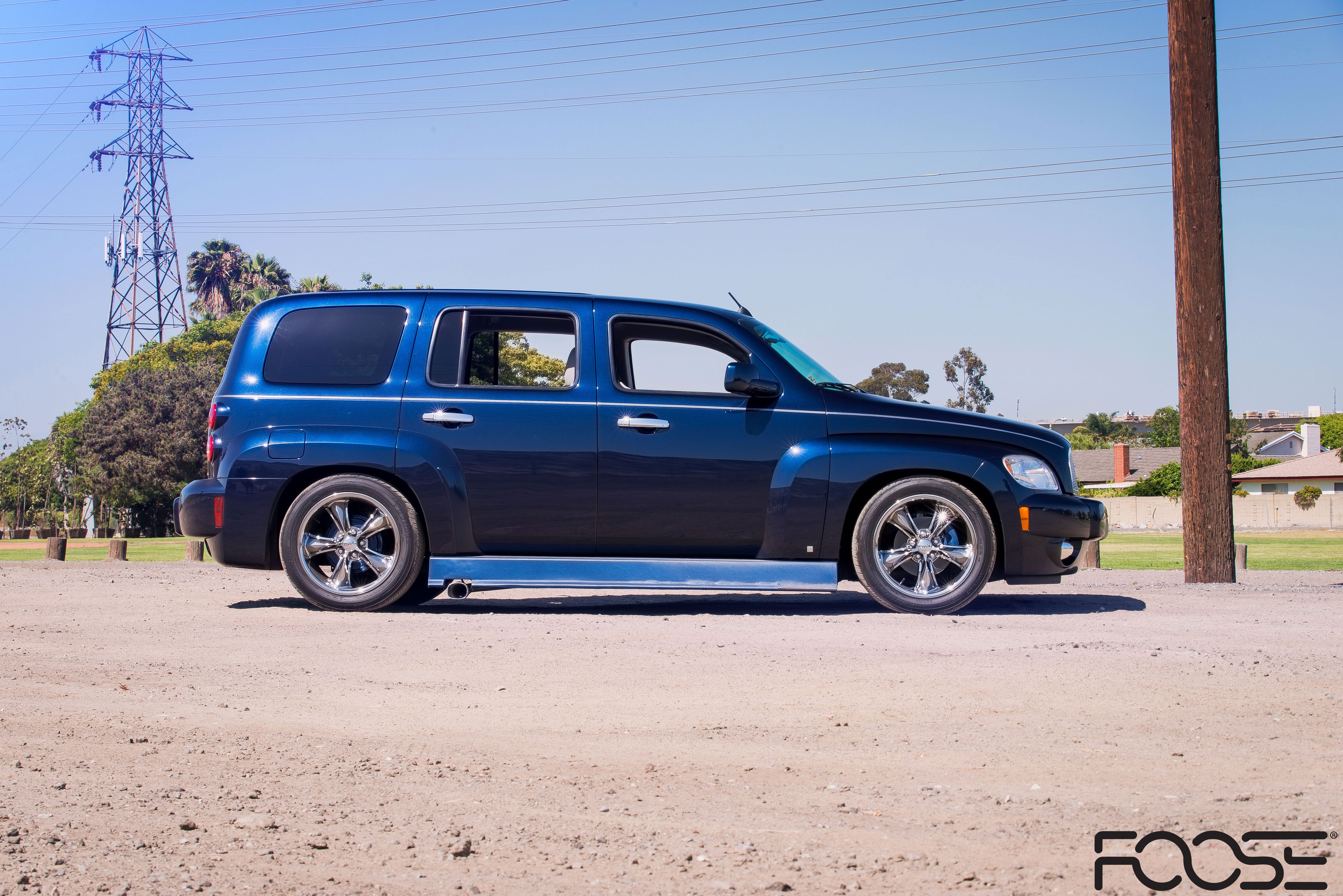 Carbon Fiber Side Skirts on Chevy HHR - Photo by Foose