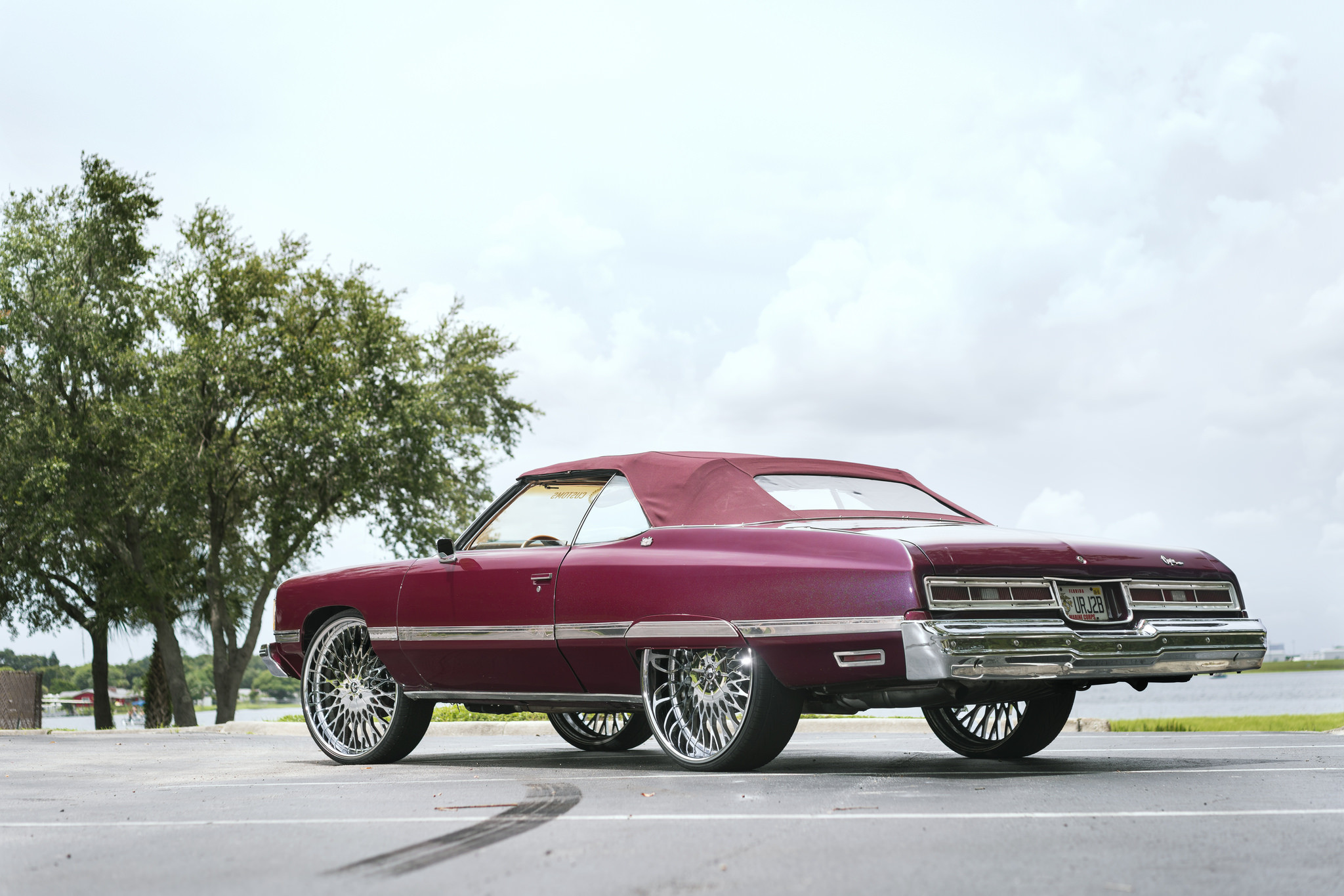 Chevy Impala with Chrome Rear Bumper Cover - Photo by DUB