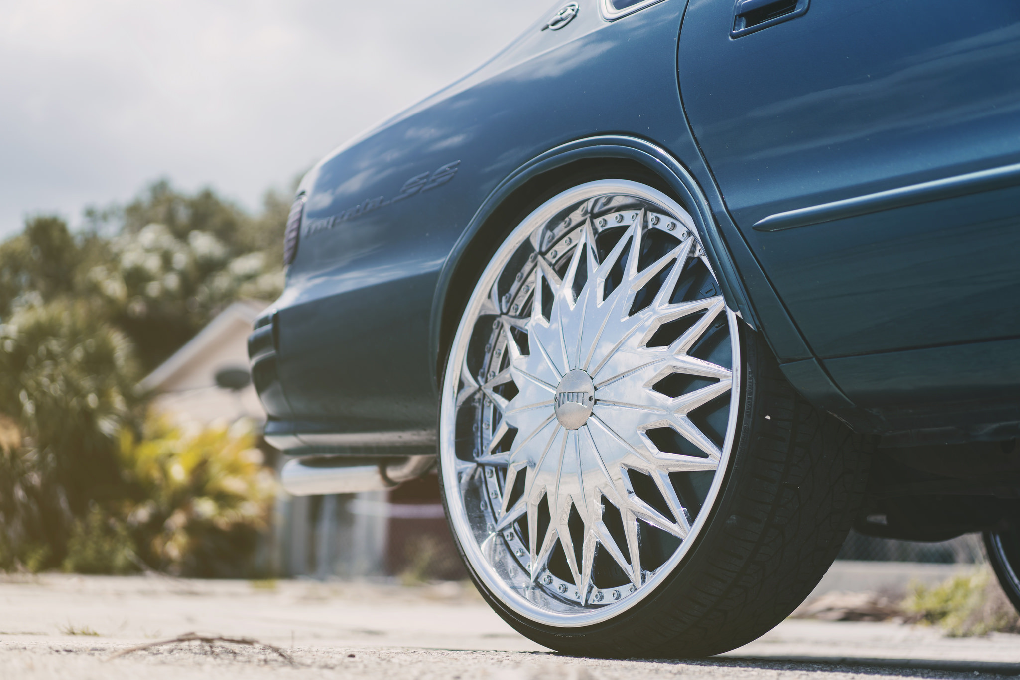 Chrome S787-Joker DUB Rims on Chevy Impala - Photo by DUB
