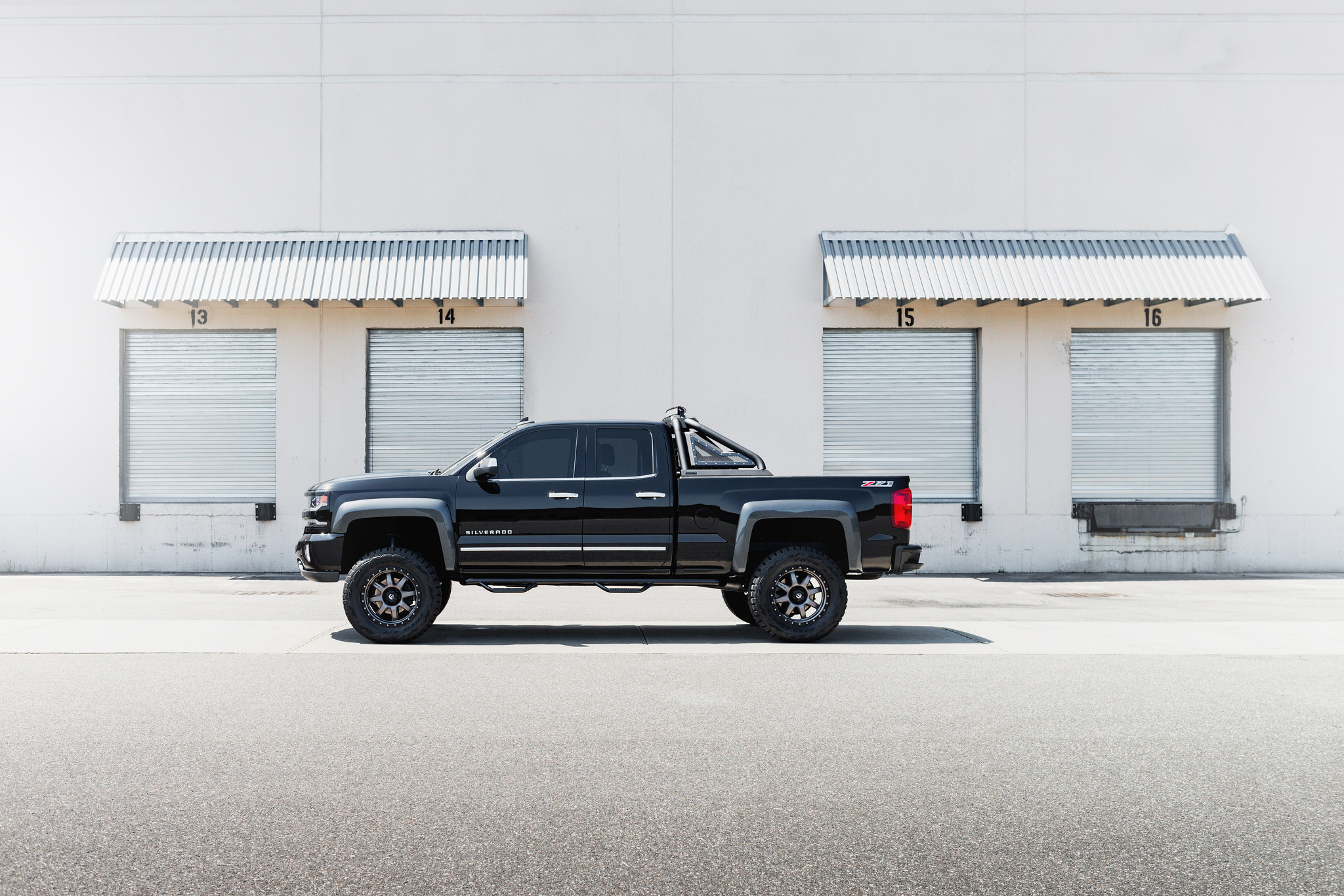 Lifted Silverado Z71 With Roll Bar - Photo by Fuel Off-Road