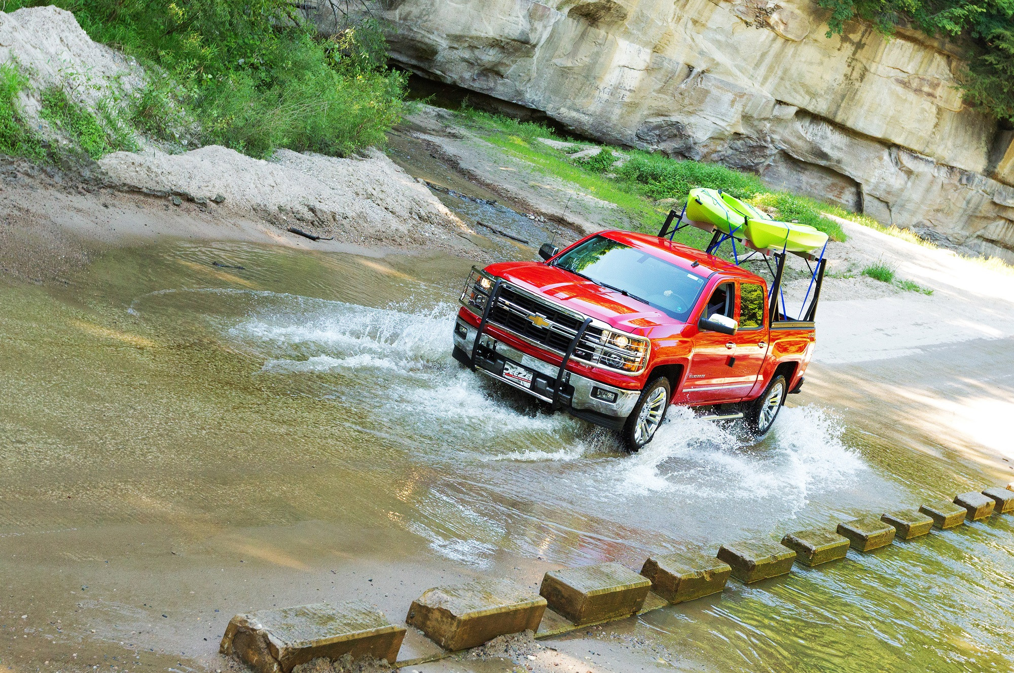 Chevy Silverado Bed Mount Kayak Carrier - Photo by Dee Zee