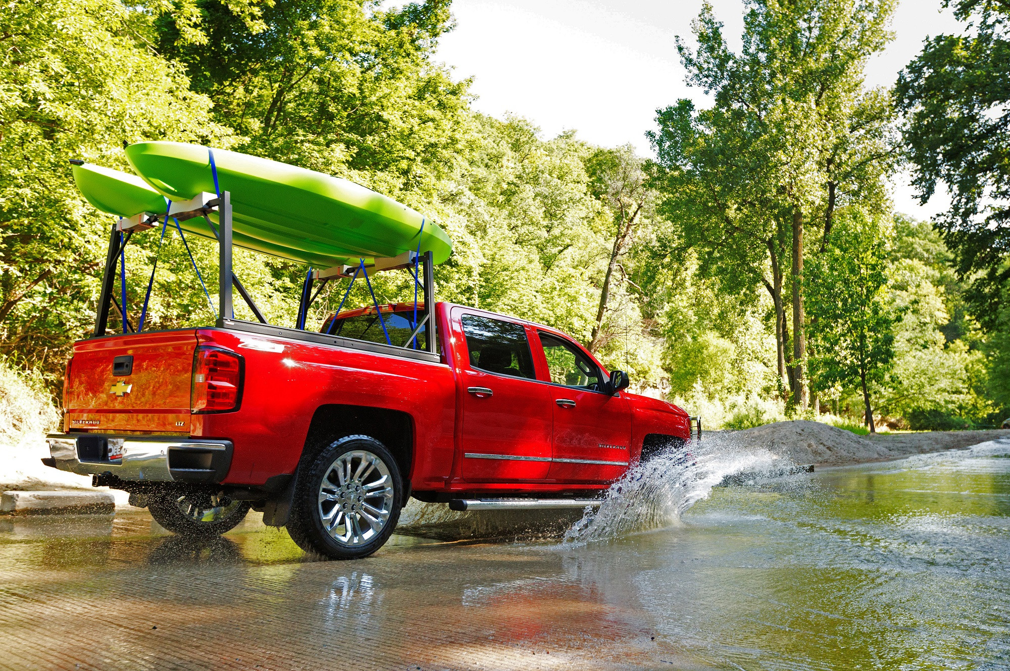 Chevy Silverado LTZ 1500 with Canoe Carrier - Photo by Dee Zee
