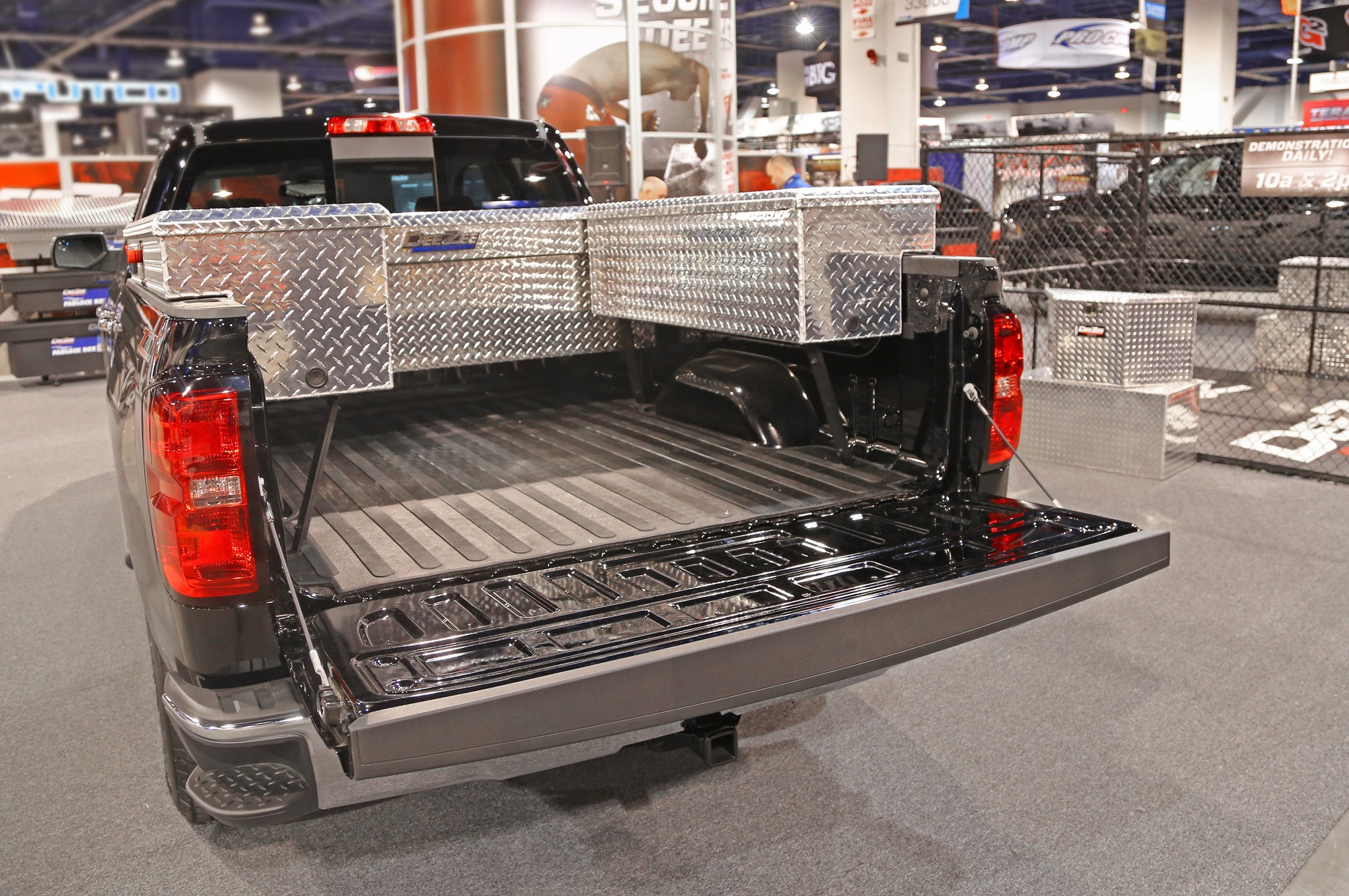 Tool Box Mounting in Chevy Silverado - Photo by Dee Zee