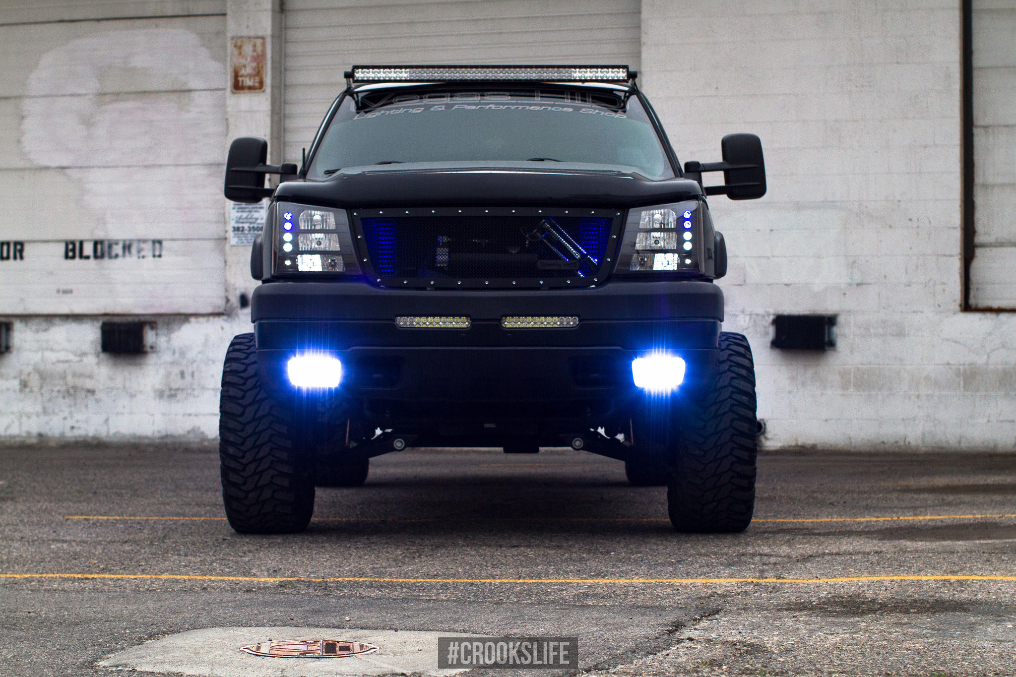 Chevy Silverado with Custom Off-road Lighting - Photo by Jimmy Crook
