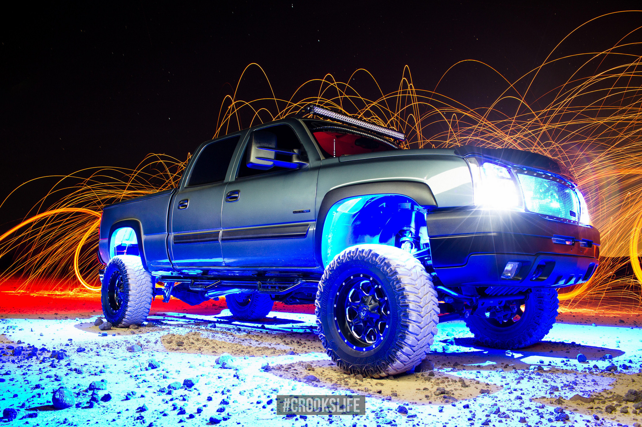 Custom Lift Kit on Chevy Silverado - Photo by Jimmy Crook