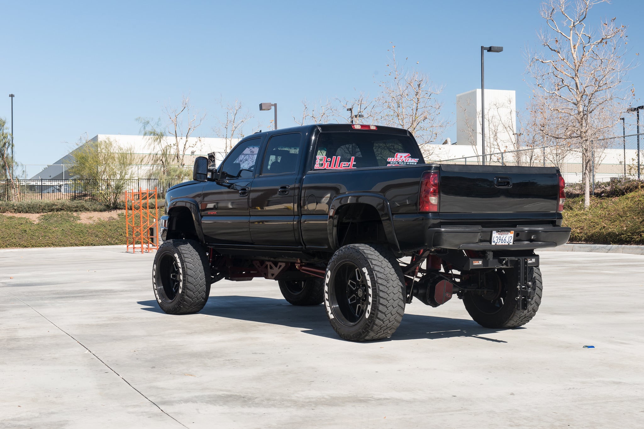 Nitto Tires on Black Lifted Chevy Silverado - Photo by Black Rhino