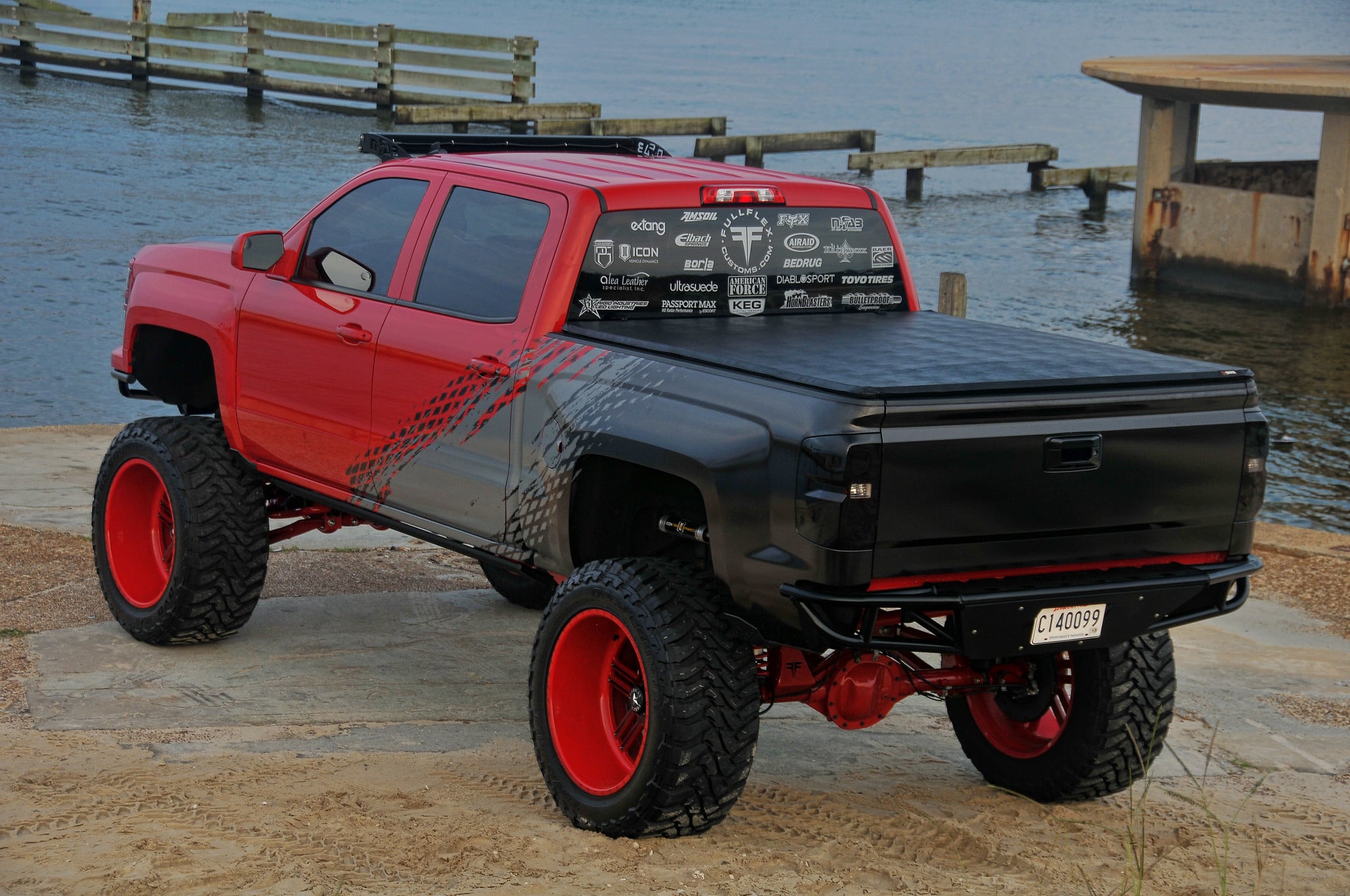 Chevy Silverado With Black LED Taillights - Photo by American Force