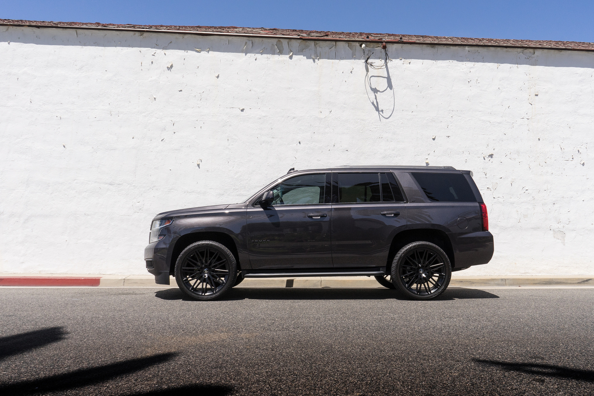 Black Chevy Tahoe with Custom Black Rhino Wheels - Photo by Black Rhino