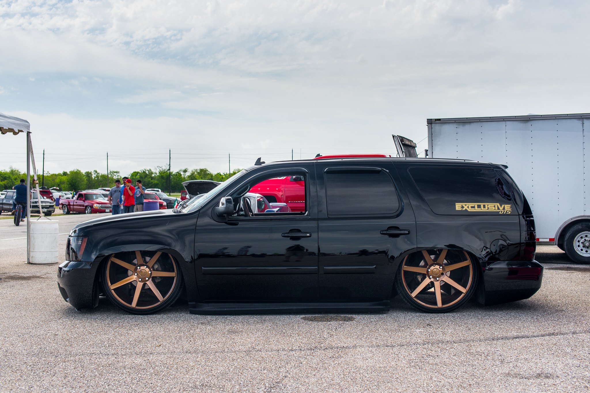 Lowered Chevy Tahoe with Bronze DUB Wheels - Photo by DUB.