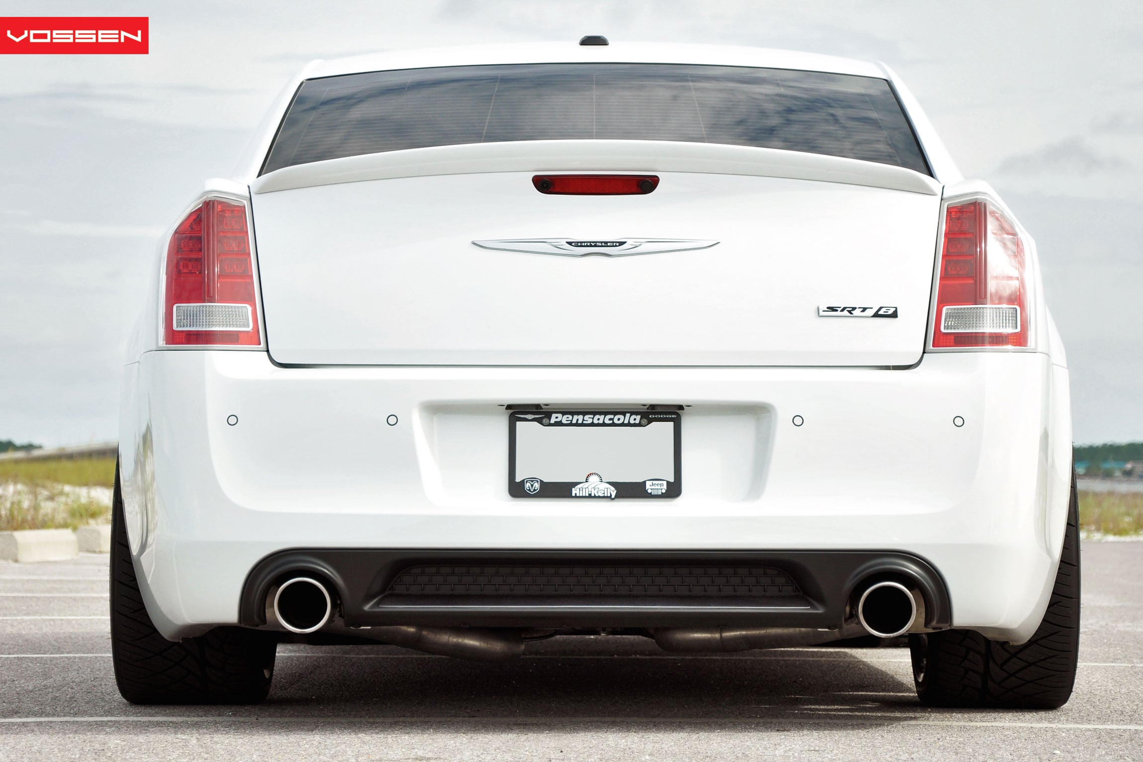Chrysler 300 SRT8 with Custom Rear Bumper Cover - Photo by Vossen