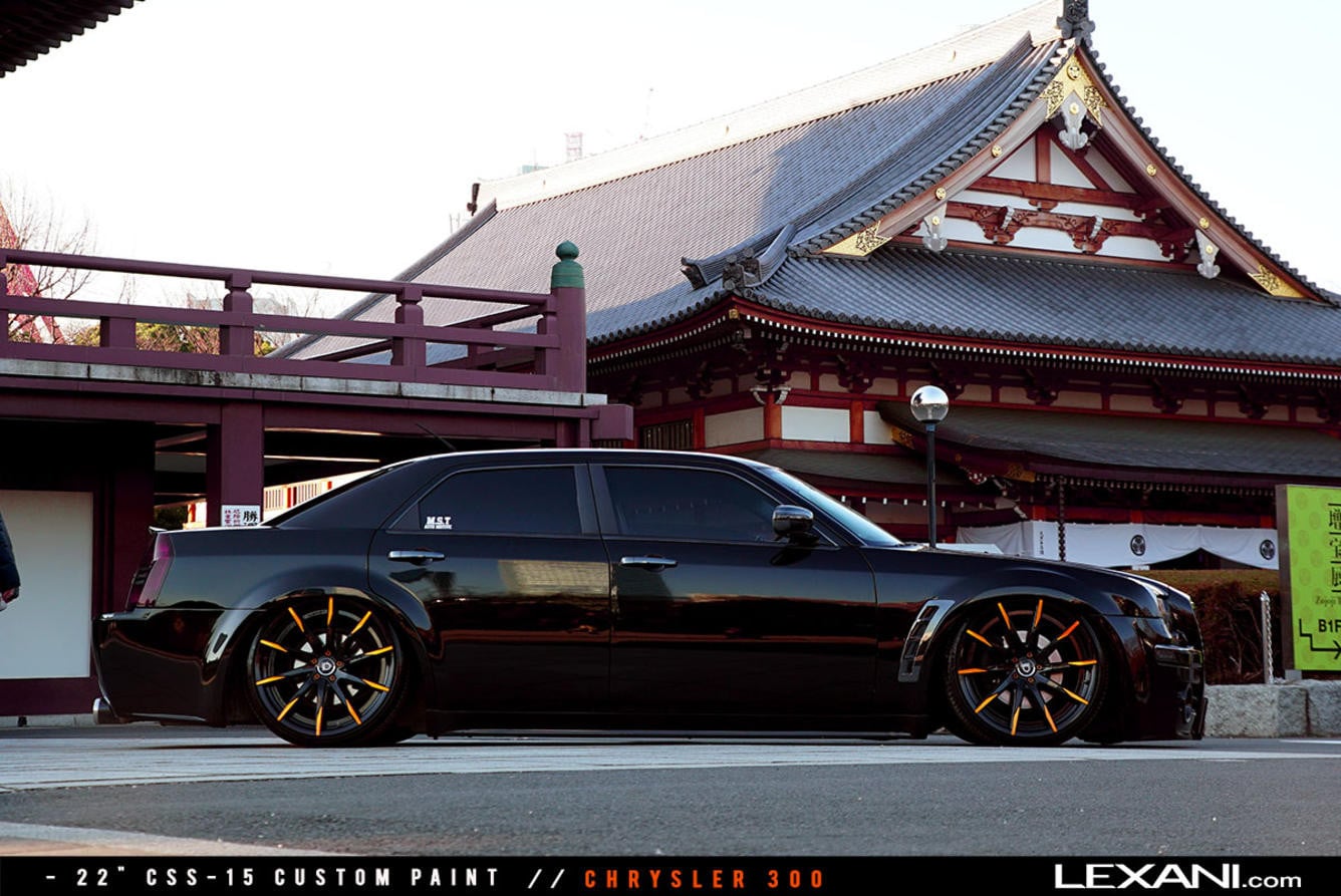 Dark Knight Chrysler 300 on Color Matched Lexani Rims | CARiD.com