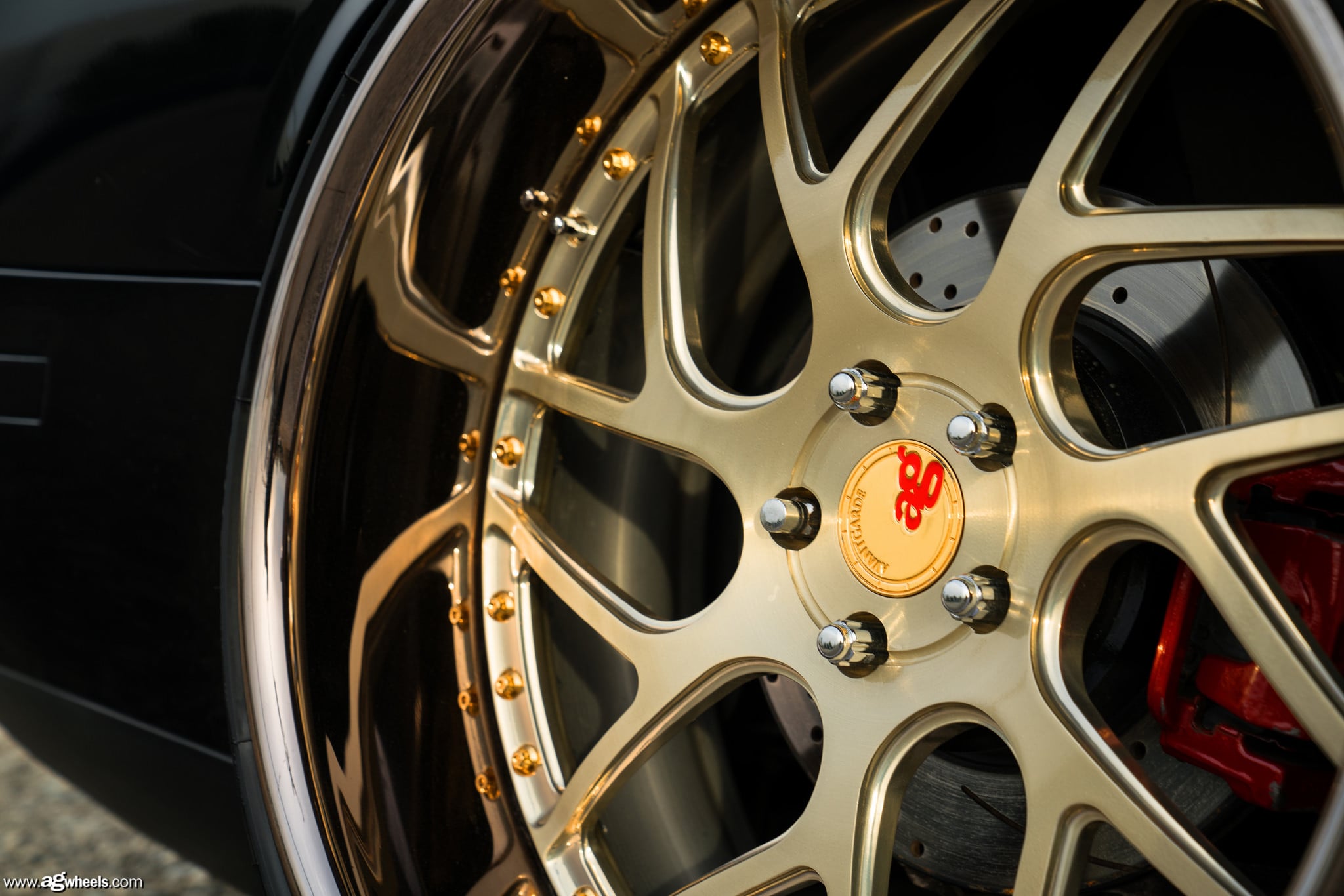 Avant Garde Wheels on Black Dodge Challenger - Photo by Avant Garde Wheels