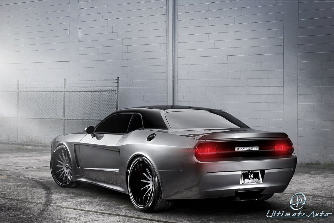 Challenger With Wide Fenders and Deep Dish Wheels - Photo by Ultimate Auto